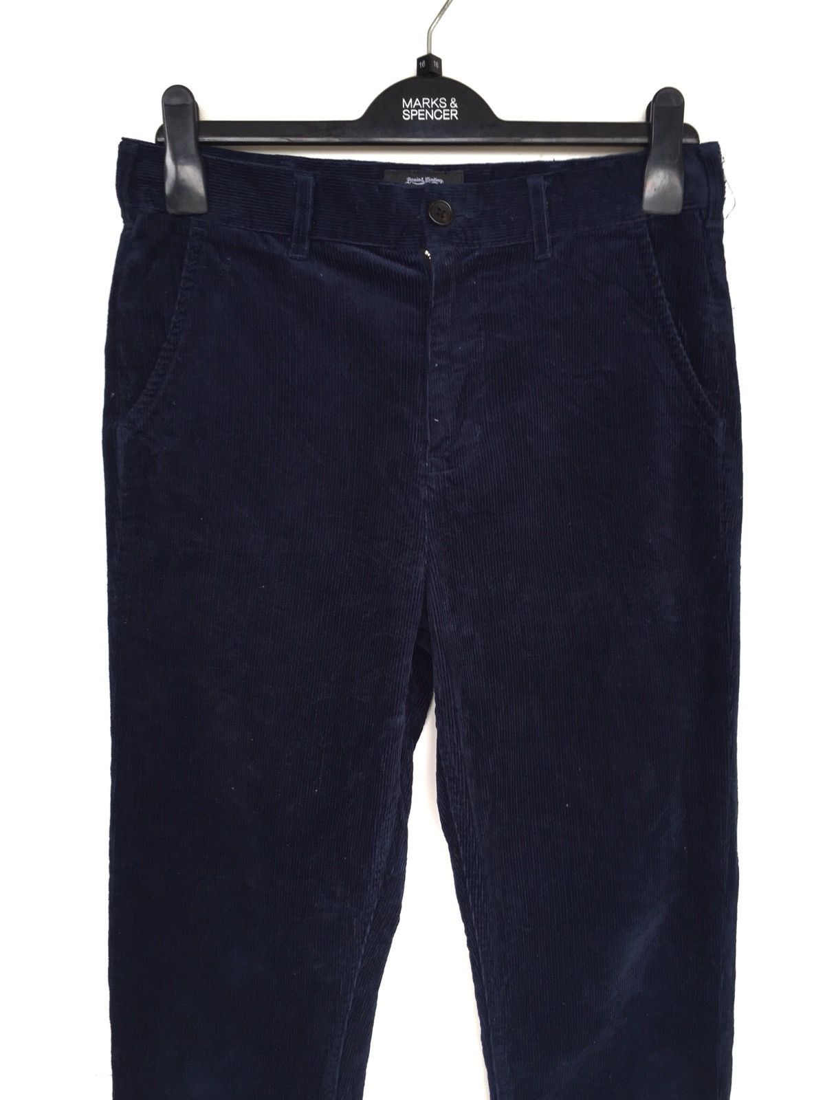 Beams Plus Beams Plus 🇯🇵 Velvet Navy Corduroy Slim Fit Pants Size US 31 - 3 Thumbnail