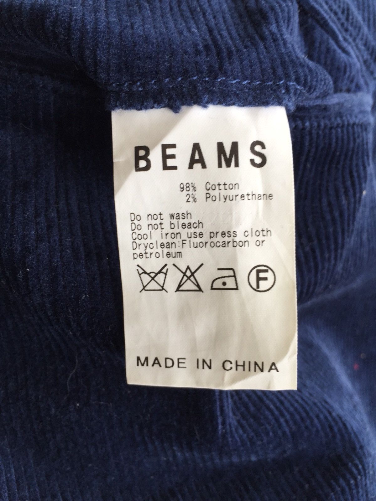 Beams Plus Beams Plus 🇯🇵 Velvet Navy Corduroy Slim Fit Pants Size US 31 - 9 Thumbnail