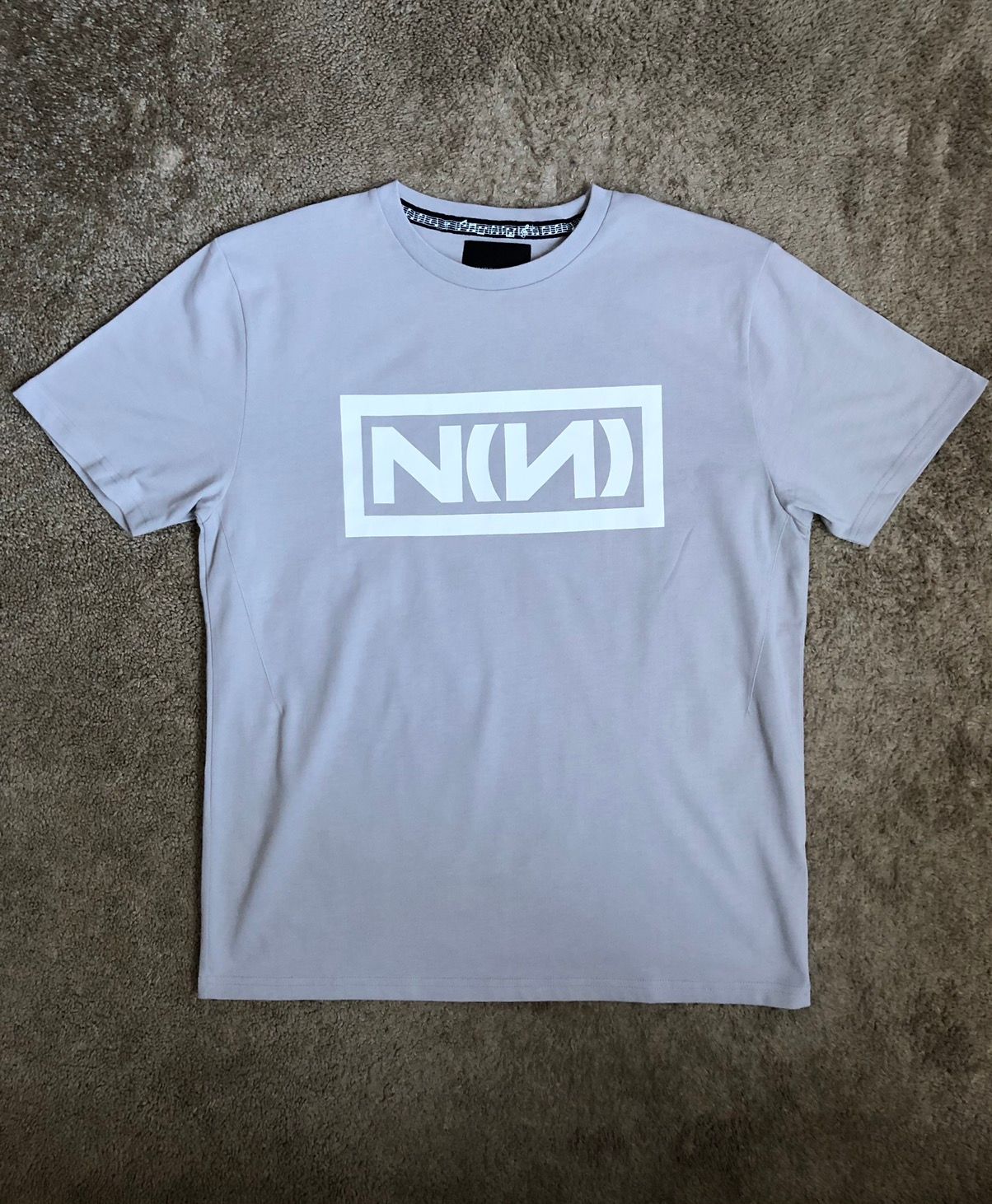 Pre-owned Number N Ine Nn Logo Tee In Grey