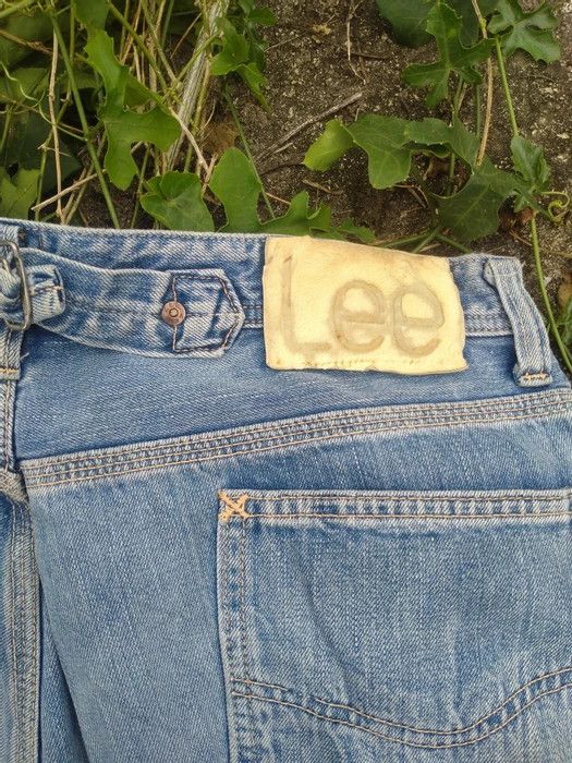 VINTAGE LEE UNION MADE STRAIGHTCUT BUNKLE JEANS