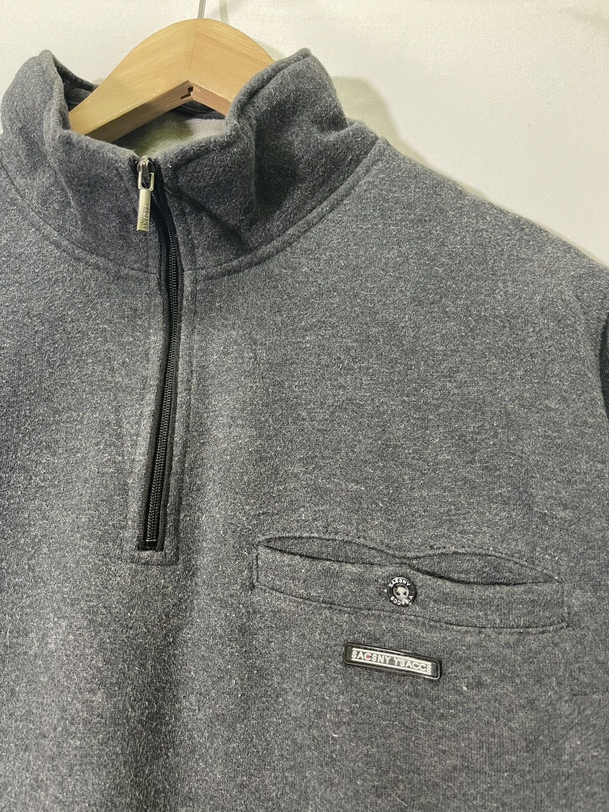 Yohji Yamamoto VINTAGE SACSNY Y’SACCS X YOHJI YAMAMOTO HALF ZIPPER JACKET Size US M / EU 48-50 / 2 - 4 Thumbnail
