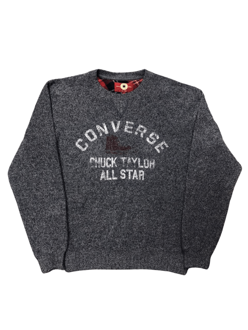 image of Converse Chuck Taylor Sweatshirt in Grey, Men's (Size Medium)