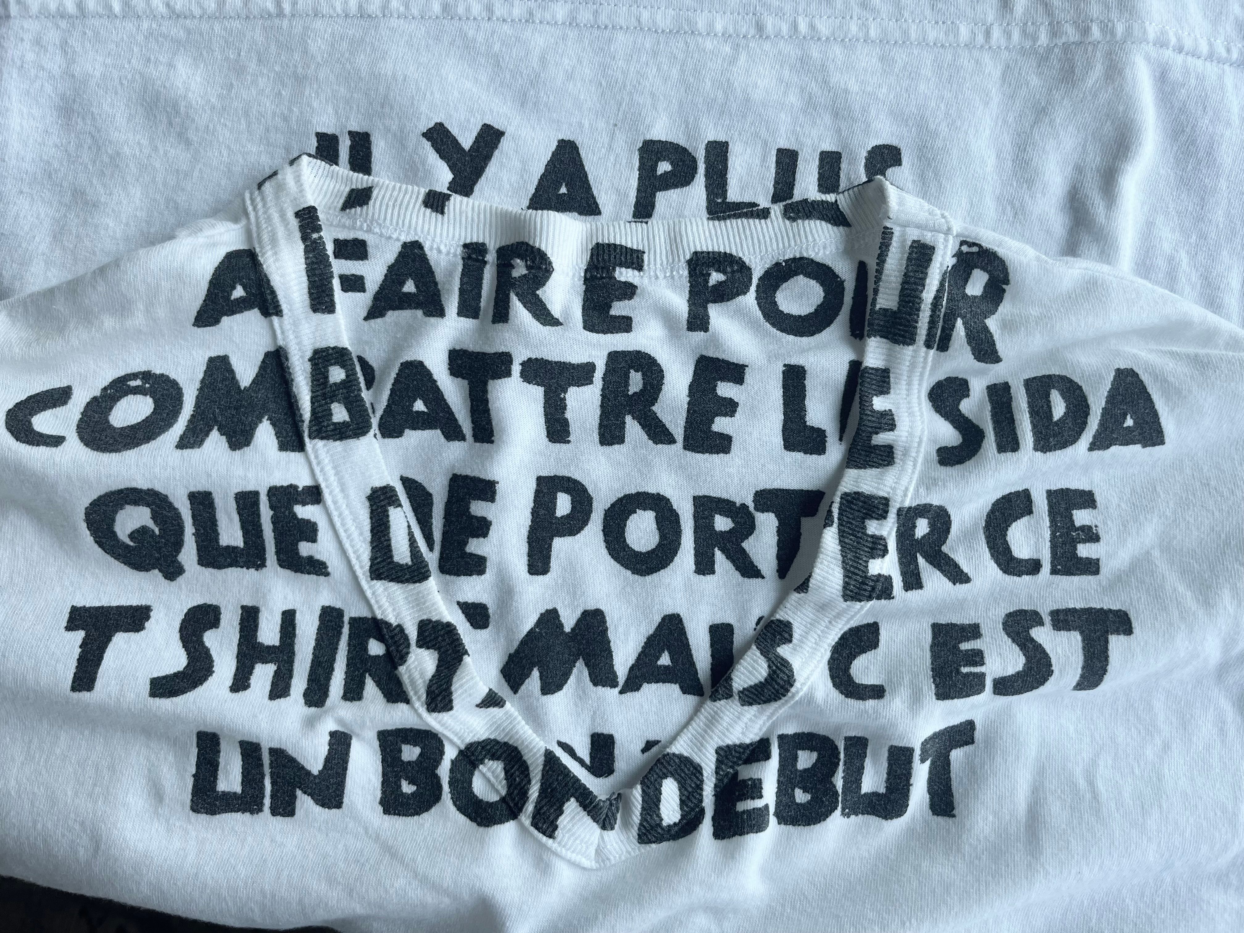 Maison Margiela Early Martin Martin Margiela FRENCH Version Aids T Shirt M Size US M / EU 48-50 / 2 - 8 Thumbnail
