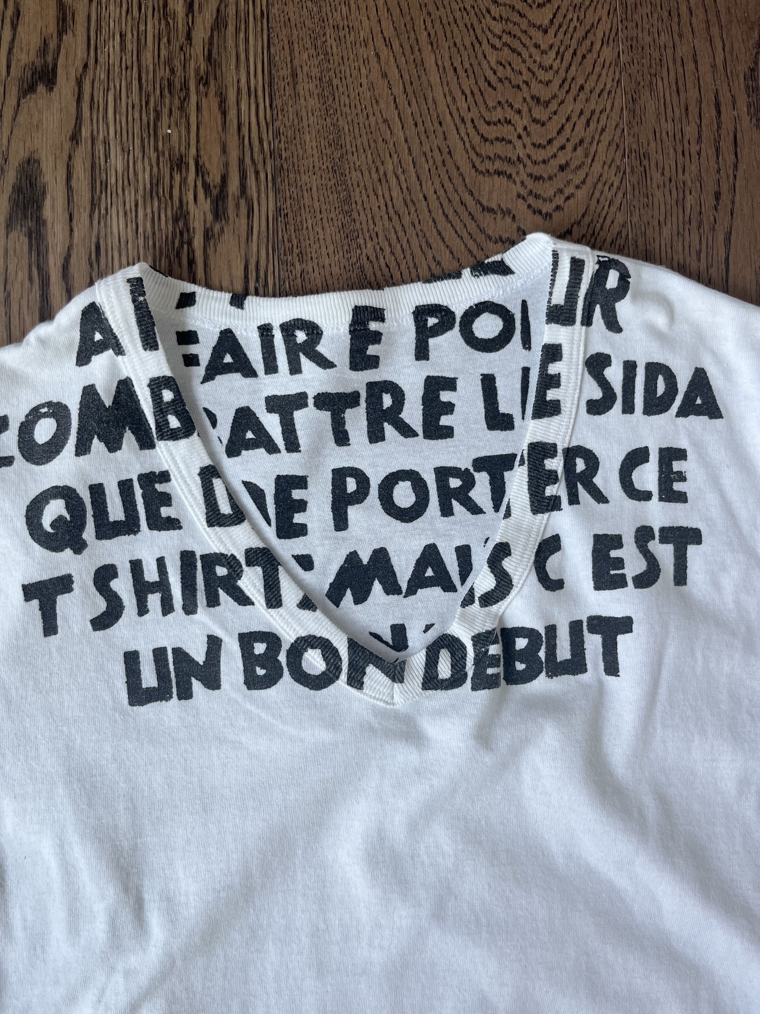 Maison Margiela Early Martin Martin Margiela FRENCH Version Aids T Shirt M Size US M / EU 48-50 / 2 - 2 Thumbnail