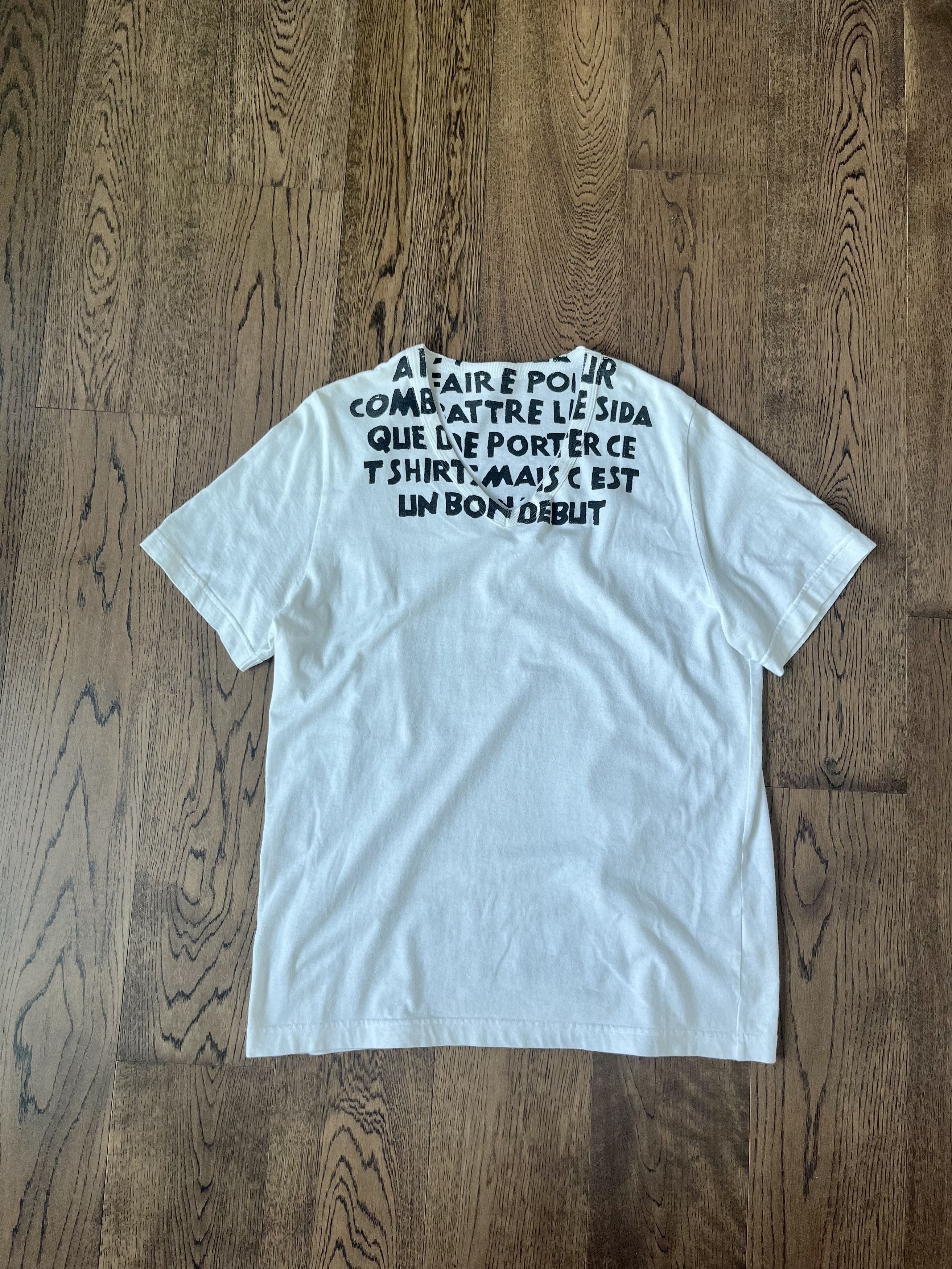 Maison Margiela Early Martin Martin Margiela FRENCH Version Aids T Shirt M Size US M / EU 48-50 / 2 - 3 Thumbnail