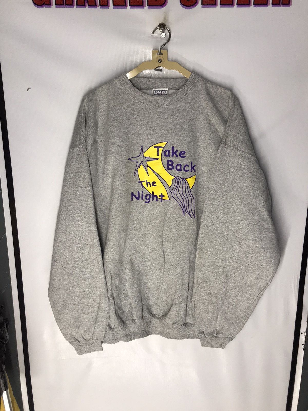 Vintage Vintage crewneck sweatshirt ‘take back the night’ Size US XL / EU 56 / 4 - 6 Thumbnail