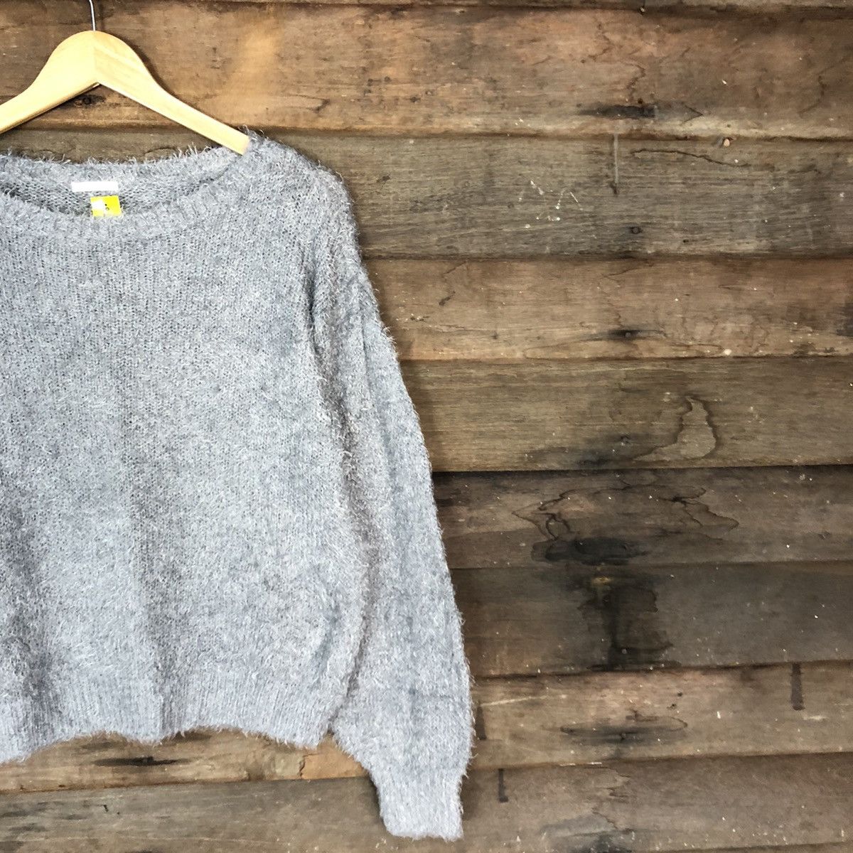Japanese Brand DL Gu Japan Grey Mohair Soft Fur Shag Shaggy Knitwear #B627 Size M / US 6-8 / IT 42-44 - 5 Thumbnail