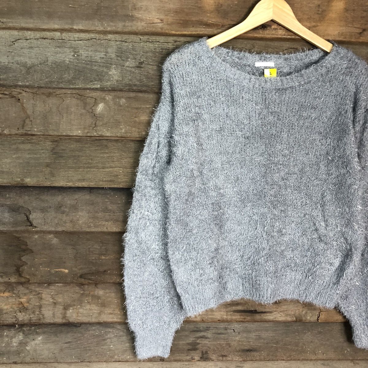 Japanese Brand DL Gu Japan Grey Mohair Soft Fur Shag Shaggy Knitwear #B627 Size M / US 6-8 / IT 42-44 - 7 Thumbnail