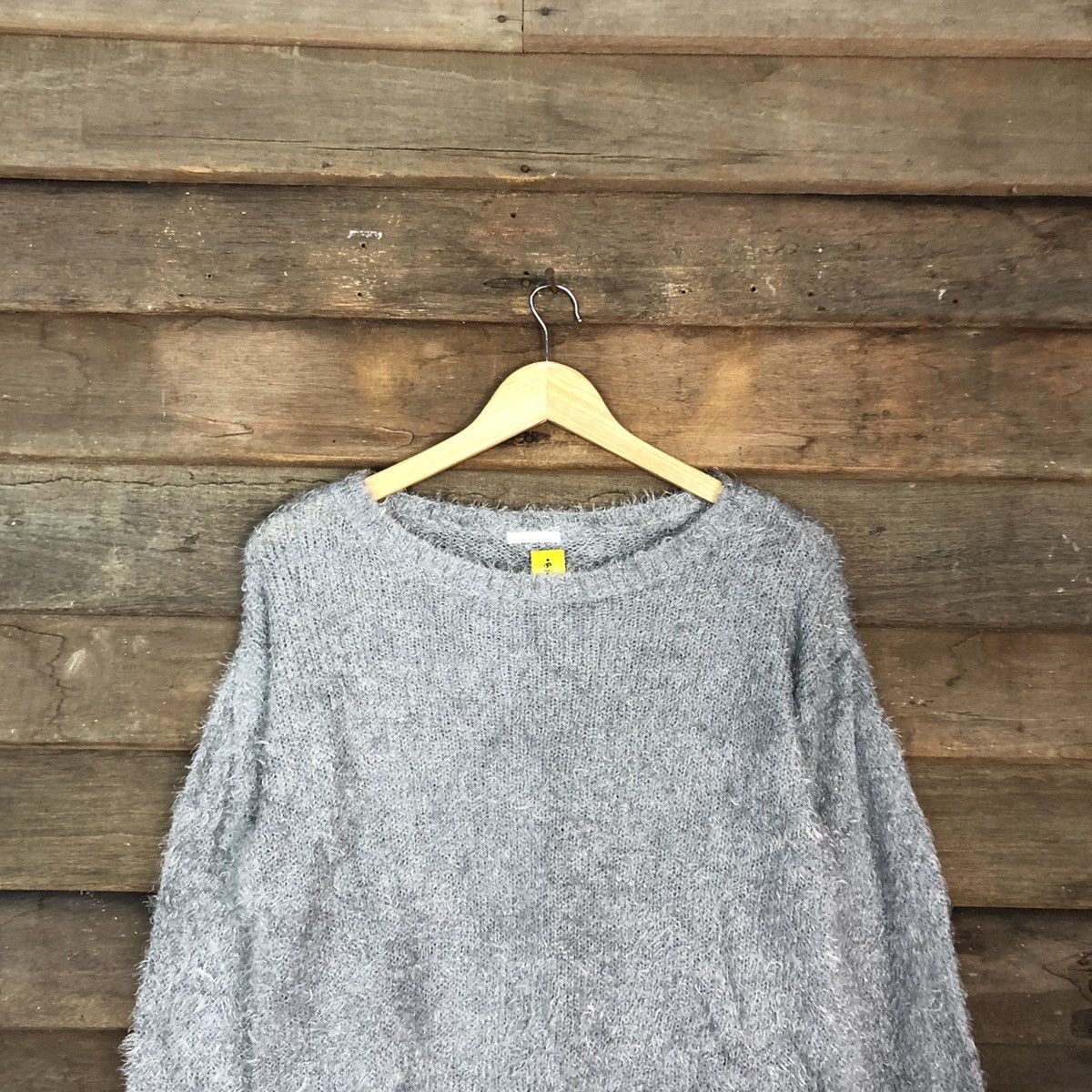 Japanese Brand DL Gu Japan Grey Mohair Soft Fur Shag Shaggy Knitwear #B627 Size M / US 6-8 / IT 42-44 - 9 Thumbnail