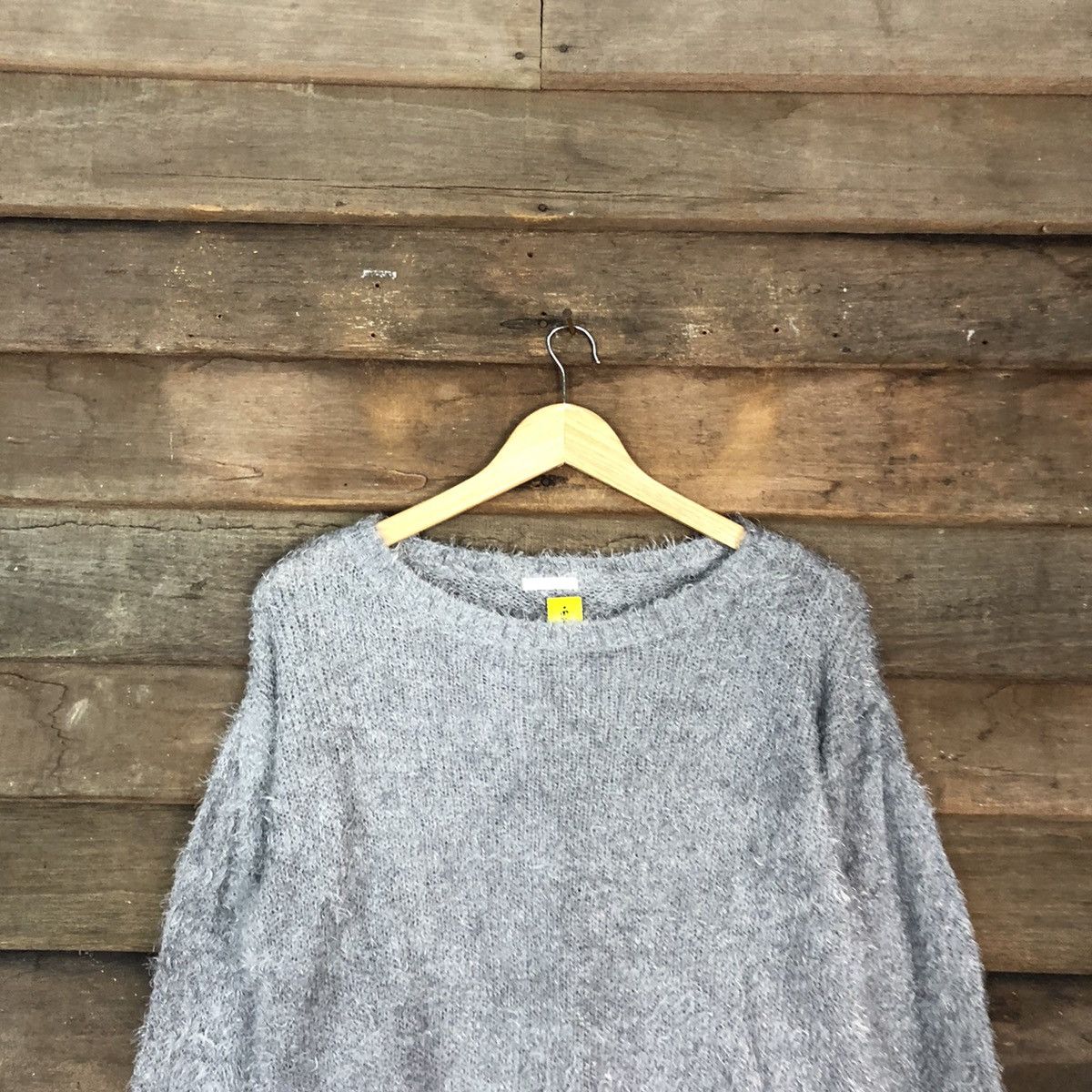 Japanese Brand DL Gu Japan Grey Mohair Soft Fur Shag Shaggy Knitwear #B627 Size M / US 6-8 / IT 42-44 - 2 Thumbnail