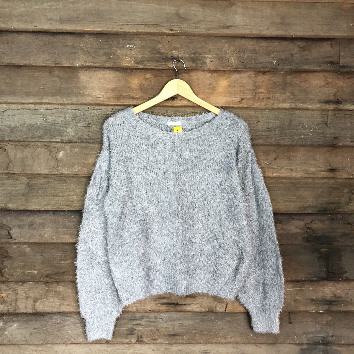 Japanese Brand DL Gu Japan Grey Mohair Soft Fur Shag Shaggy Knitwear #B627 Size M / US 6-8 / IT 42-44 - 3 Thumbnail