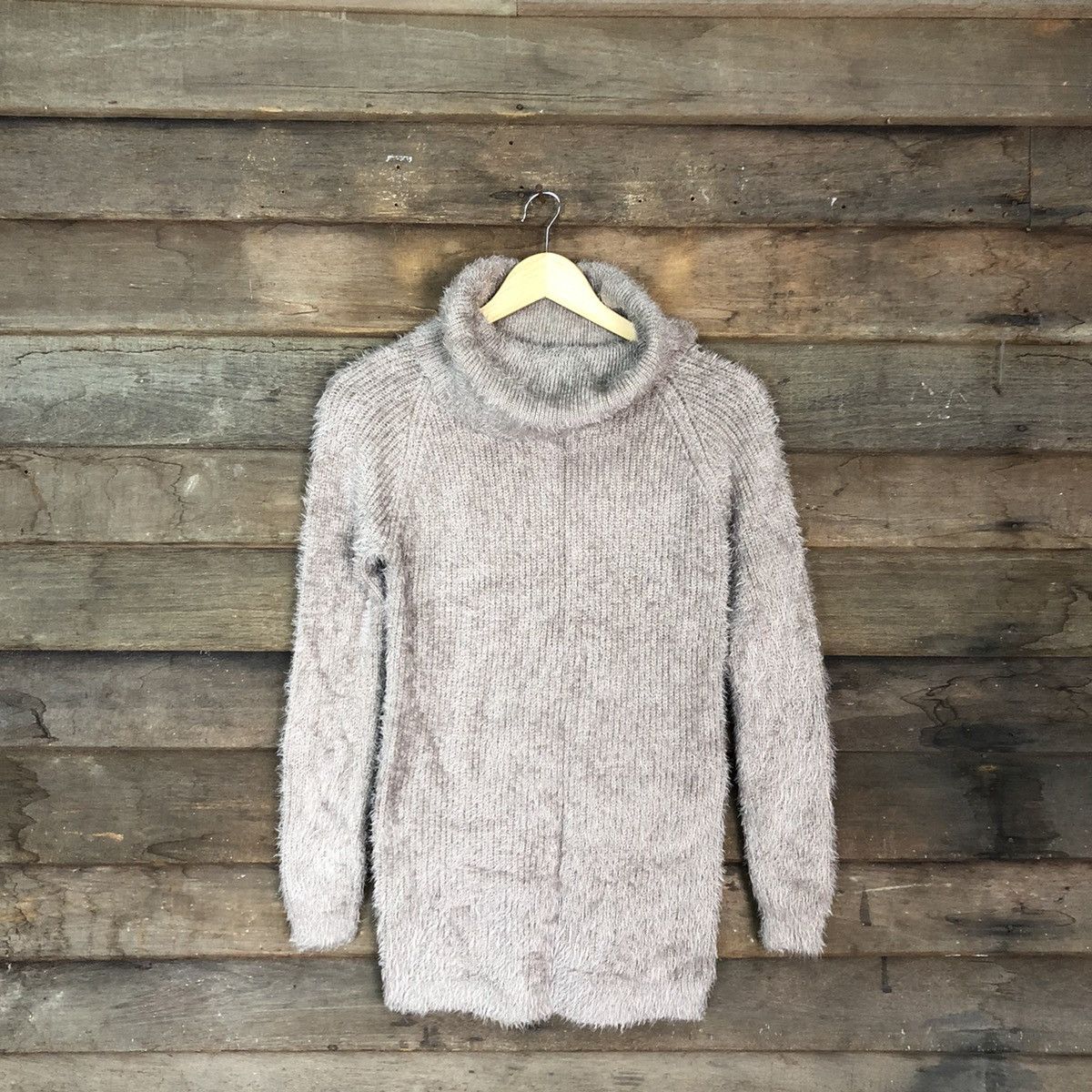 Homespun Knitwear × Japanese Brand DL Japanese Brown Mohair Shag Shaggy Knitwear #B635 Size M / US 6-8 / IT 42-44 - 3 Thumbnail