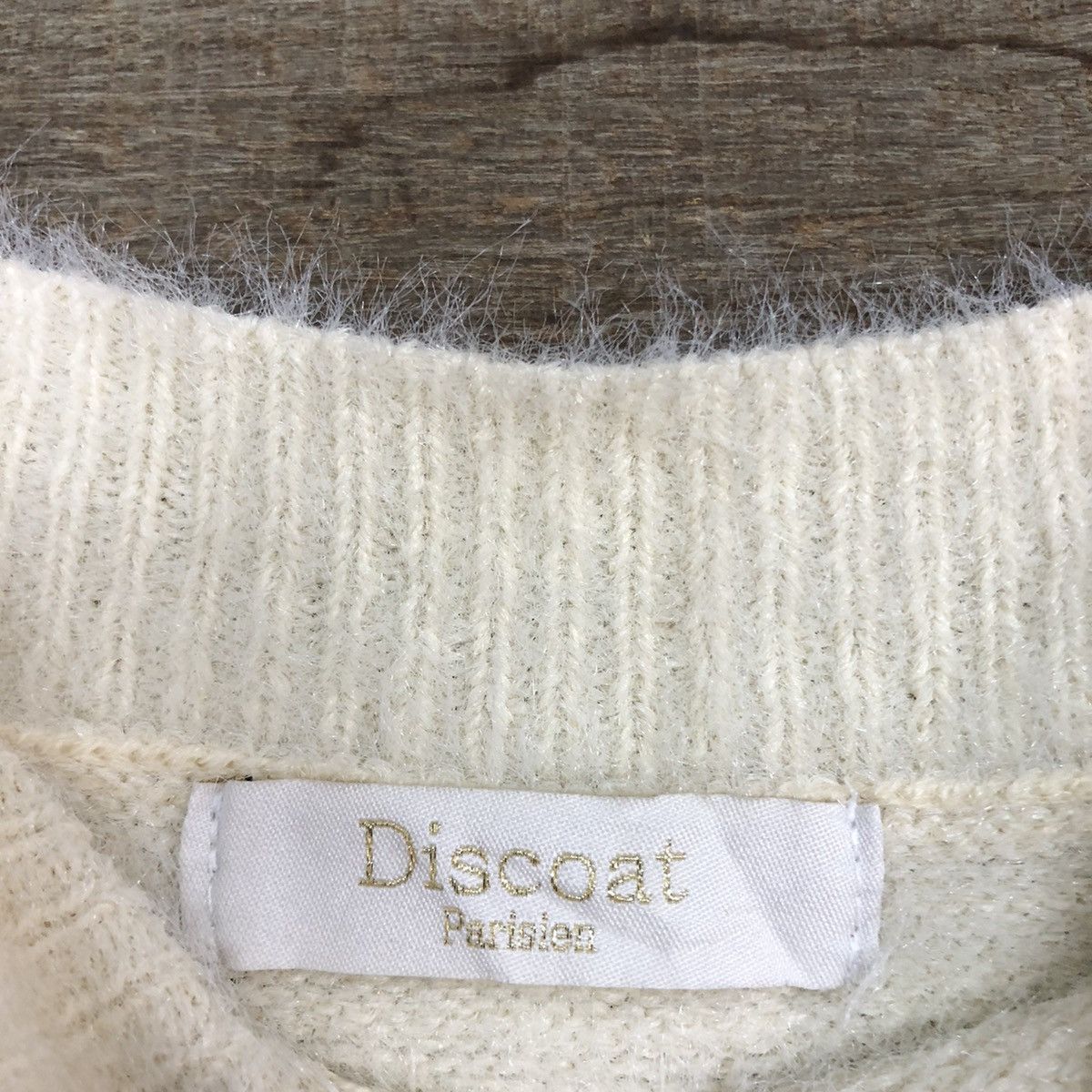Homespun Knitwear × Japanese Brand DL Discoat Cream Mohair Soft Fur Shag Shaggy Knitwear #B634 Size M / US 6-8 / IT 42-44 - 10 Thumbnail