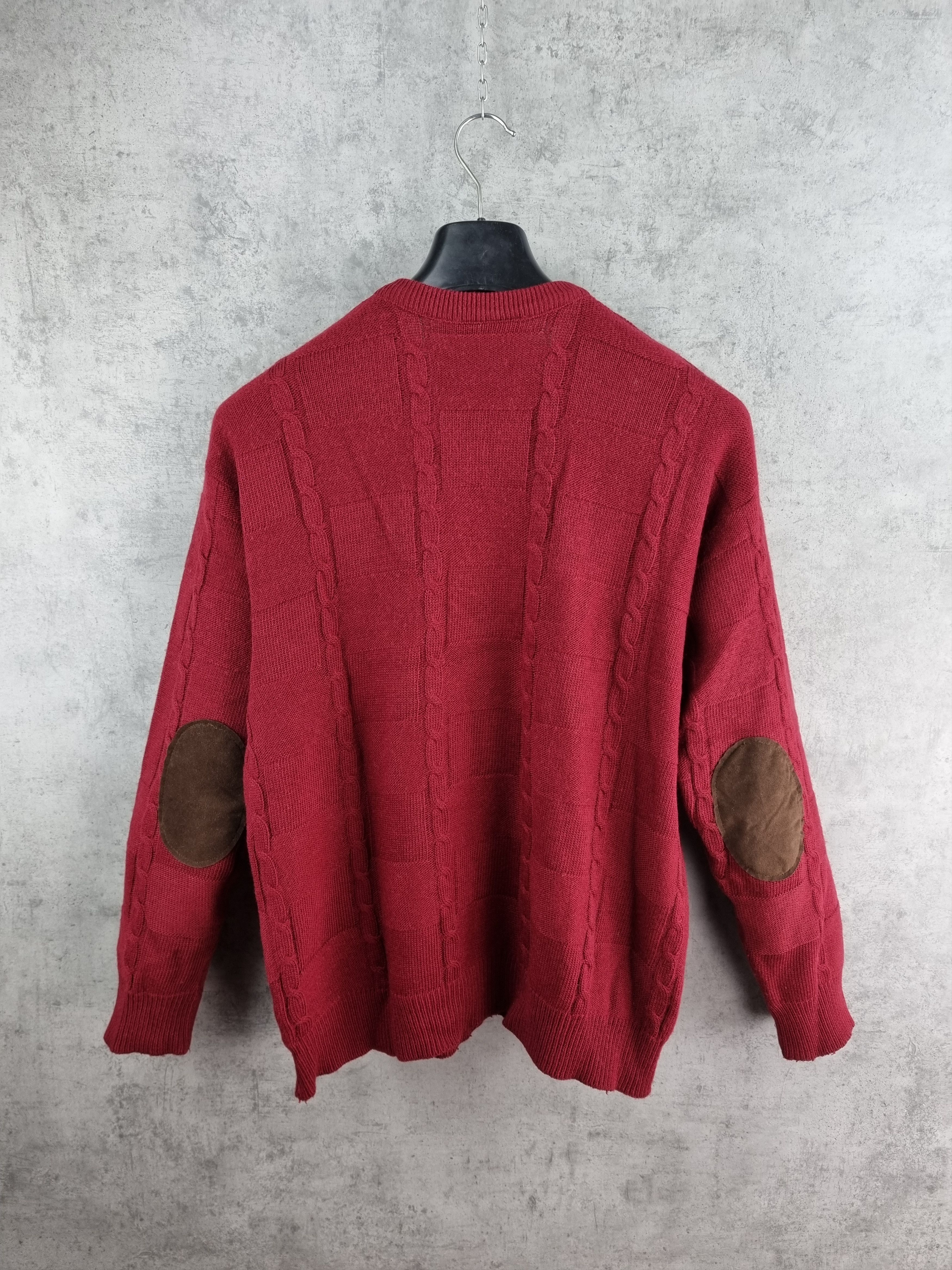 Lacoste × Vintage 80s LACOSTE Chemise French Cable Knitted Wool Sweater Size US L / EU 52-54 / 3 - 4 Thumbnail