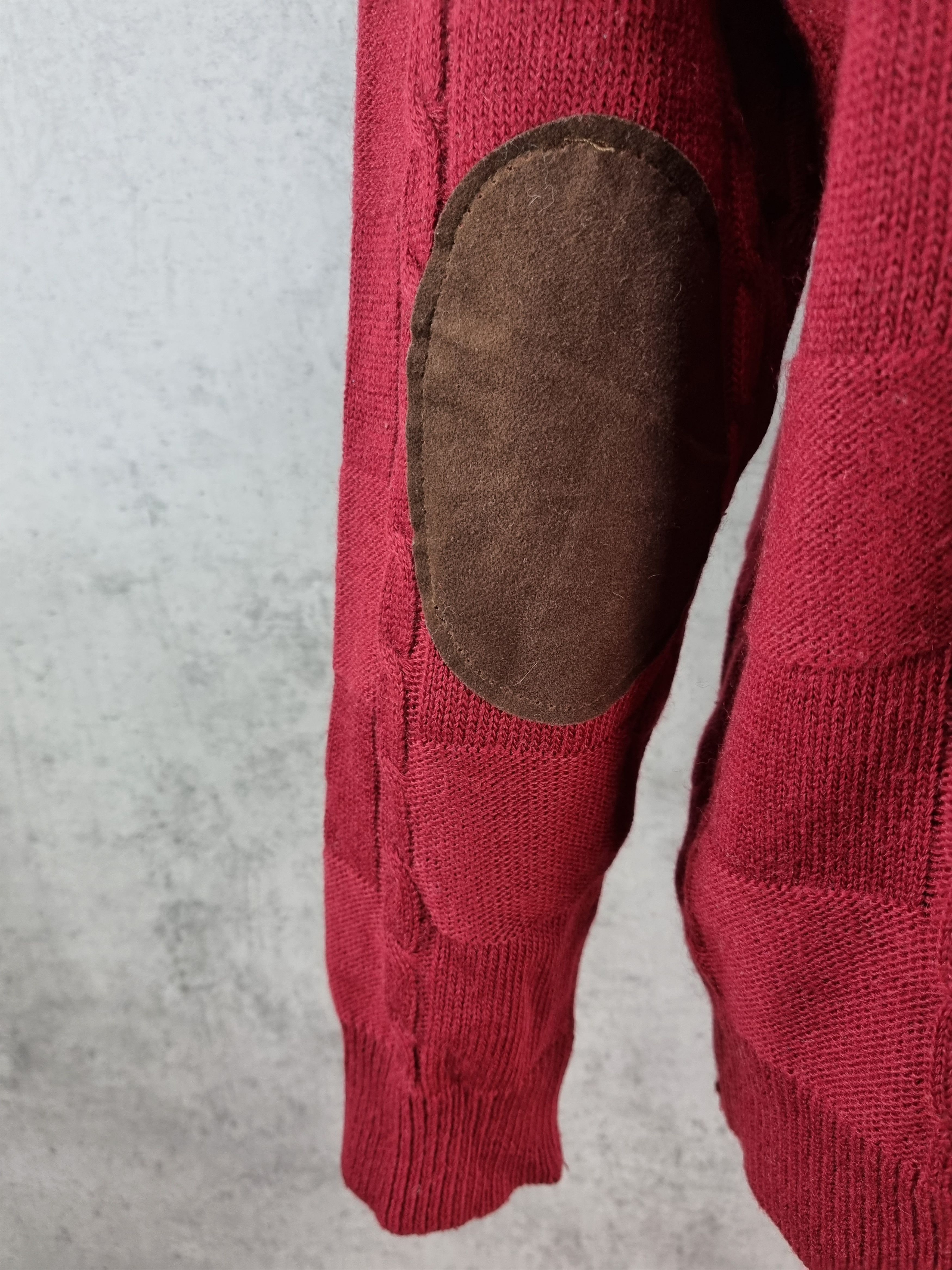 Lacoste × Vintage 80s LACOSTE Chemise French Cable Knitted Wool Sweater Size US L / EU 52-54 / 3 - 7 Thumbnail