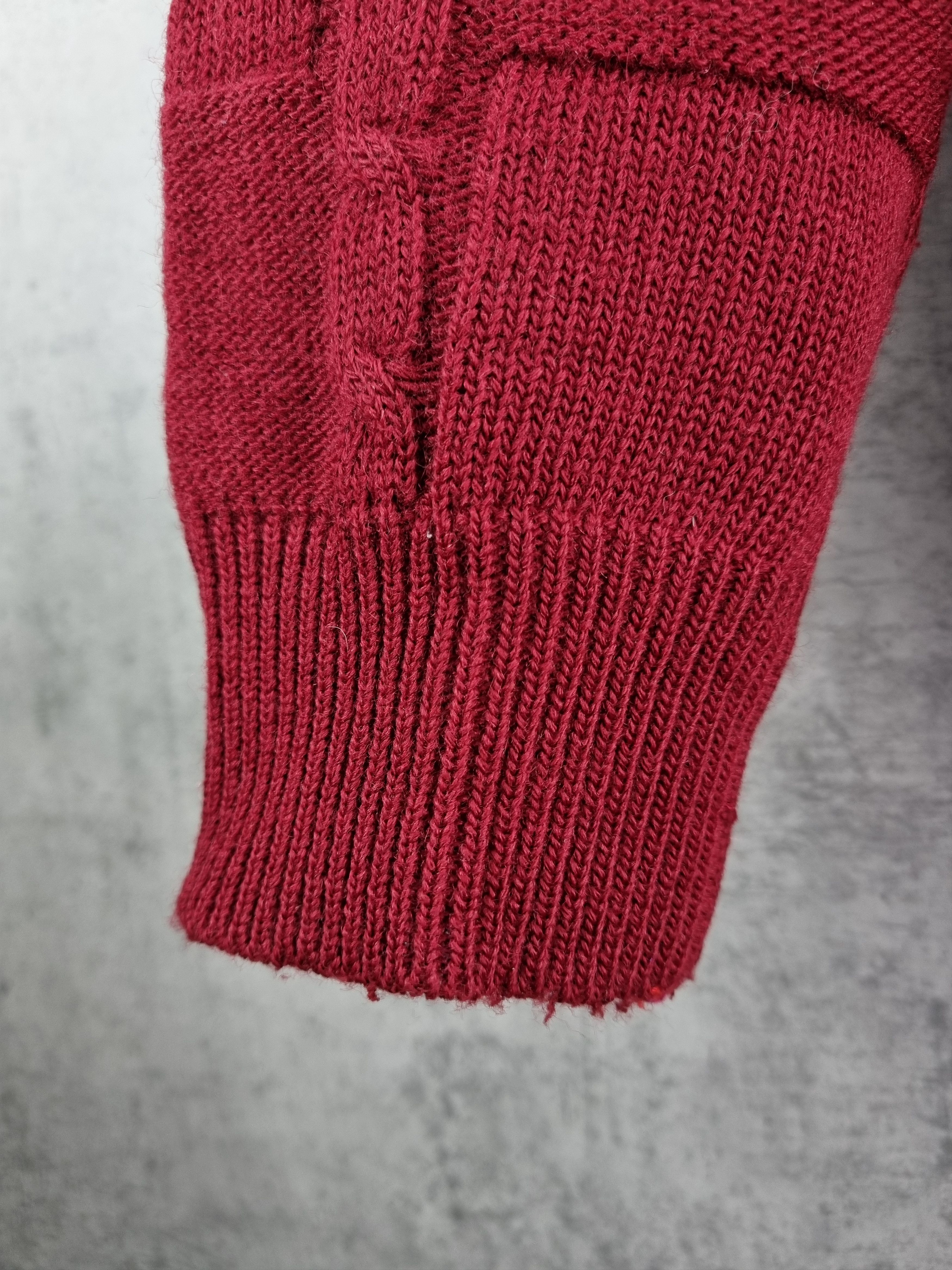 Lacoste × Vintage 80s LACOSTE Chemise French Cable Knitted Wool Sweater Size US L / EU 52-54 / 3 - 11 Thumbnail