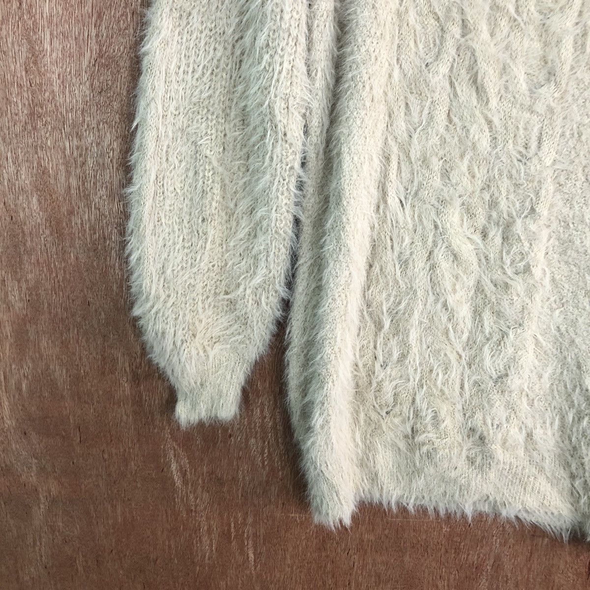 Japanese Brand Virgirl Long Shag Shaggy Fur Mohair Knitwear #6630 Size US M / EU 48-50 / 2 - 5 Thumbnail
