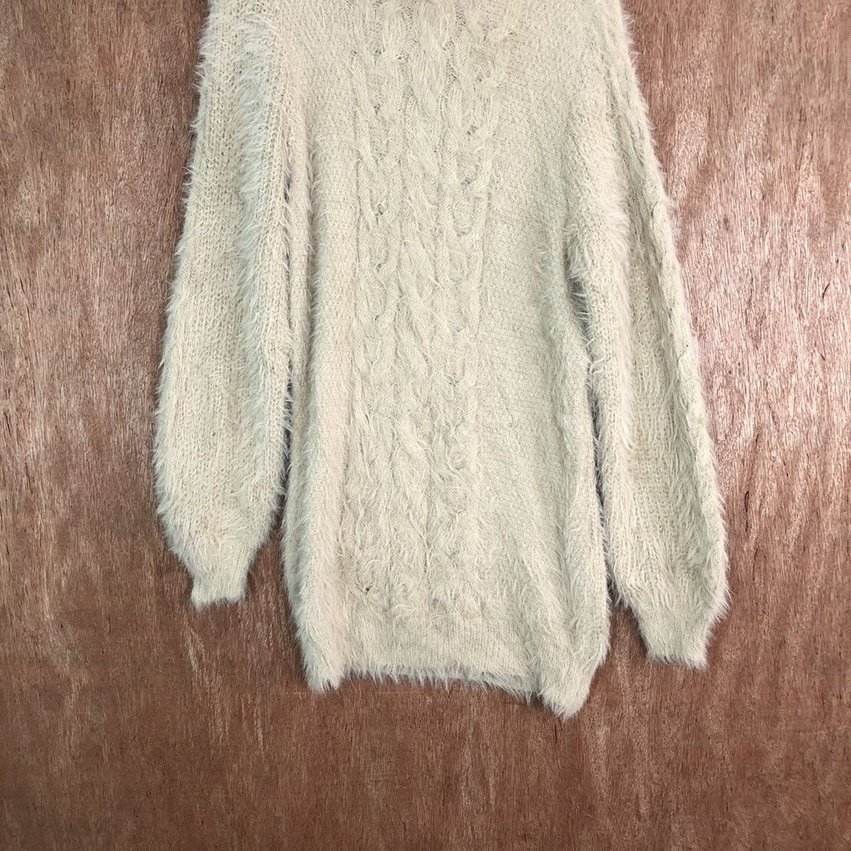 Japanese Brand Virgirl Long Shag Shaggy Fur Mohair Knitwear #6630 Size US M / EU 48-50 / 2 - 3 Thumbnail