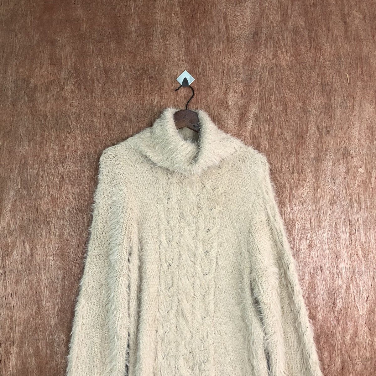Japanese Brand Virgirl Long Shag Shaggy Fur Mohair Knitwear #6630 Size US M / EU 48-50 / 2 - 2 Thumbnail