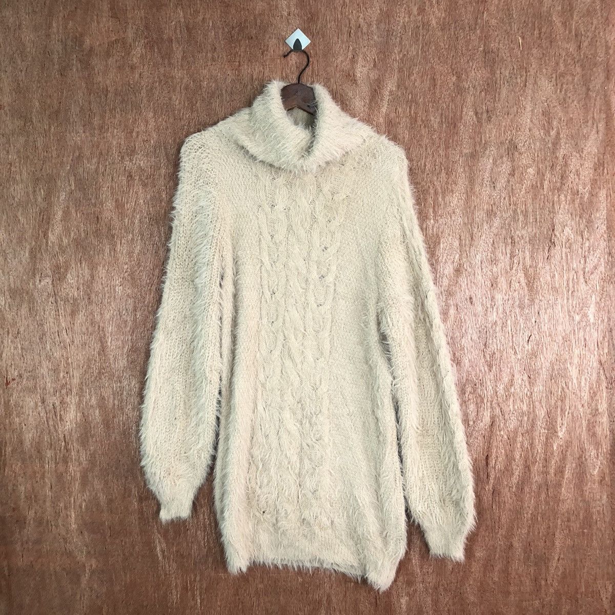 Japanese Brand Virgirl Long Shag Shaggy Fur Mohair Knitwear #6630 Size US M / EU 48-50 / 2 - 1 Thumbnail