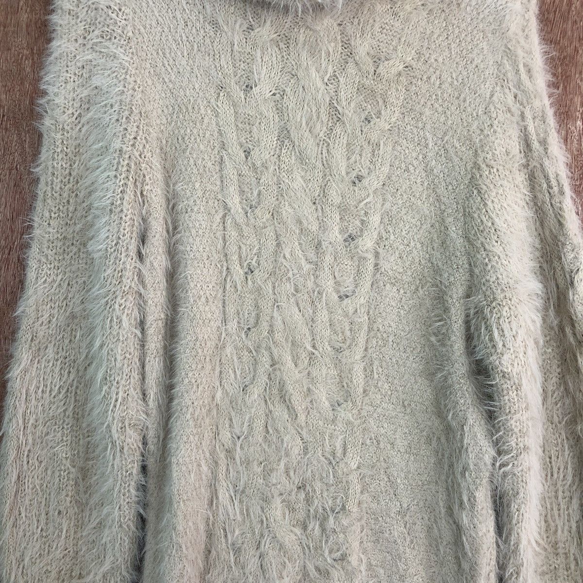 Japanese Brand Virgirl Long Shag Shaggy Fur Mohair Knitwear #6630 Size US M / EU 48-50 / 2 - 4 Thumbnail