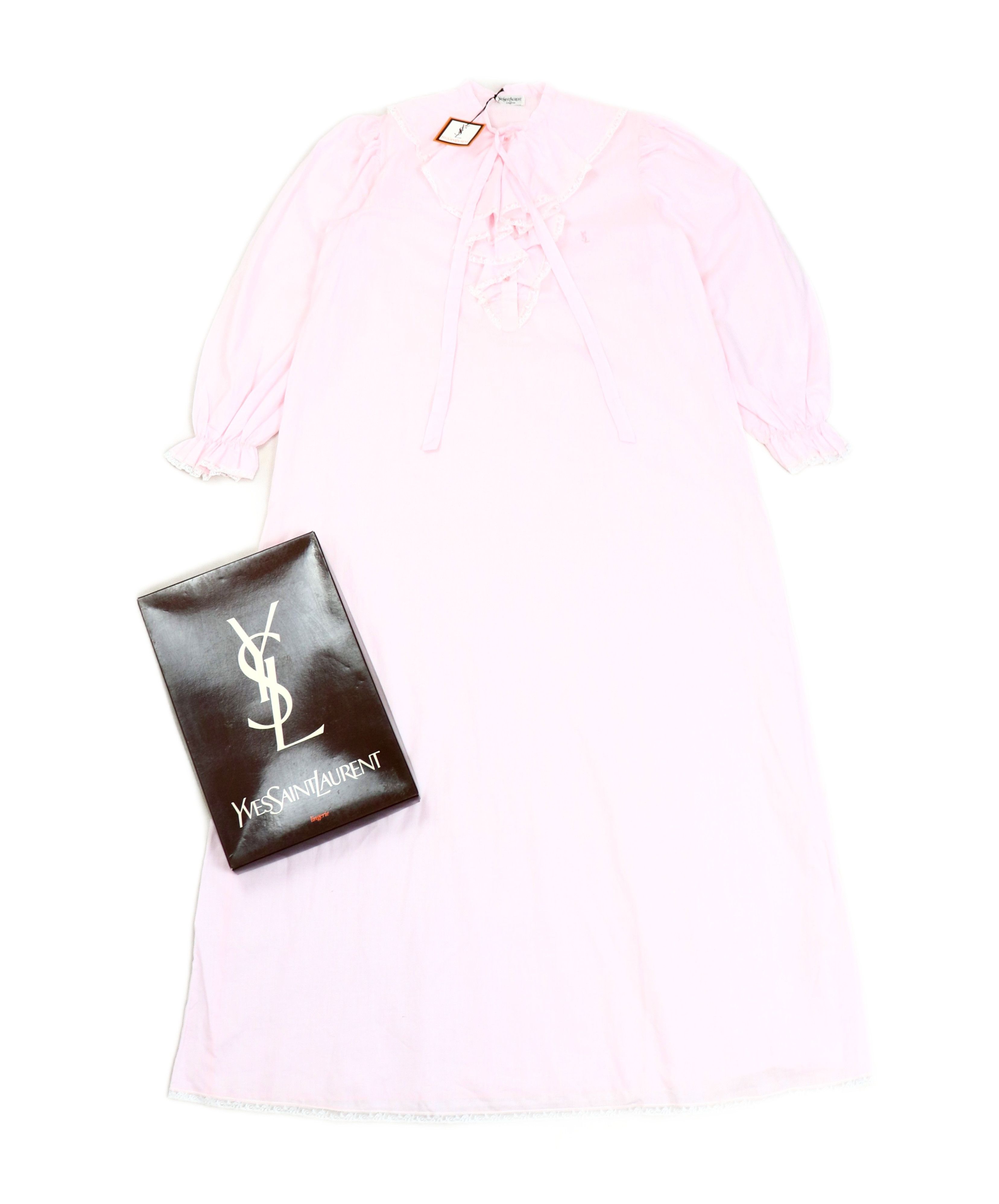 Yves Saint Laurent YSL 80s Sleeping Shirt Size M / US 6-8 / IT 42-44 - 1 Thumbnail