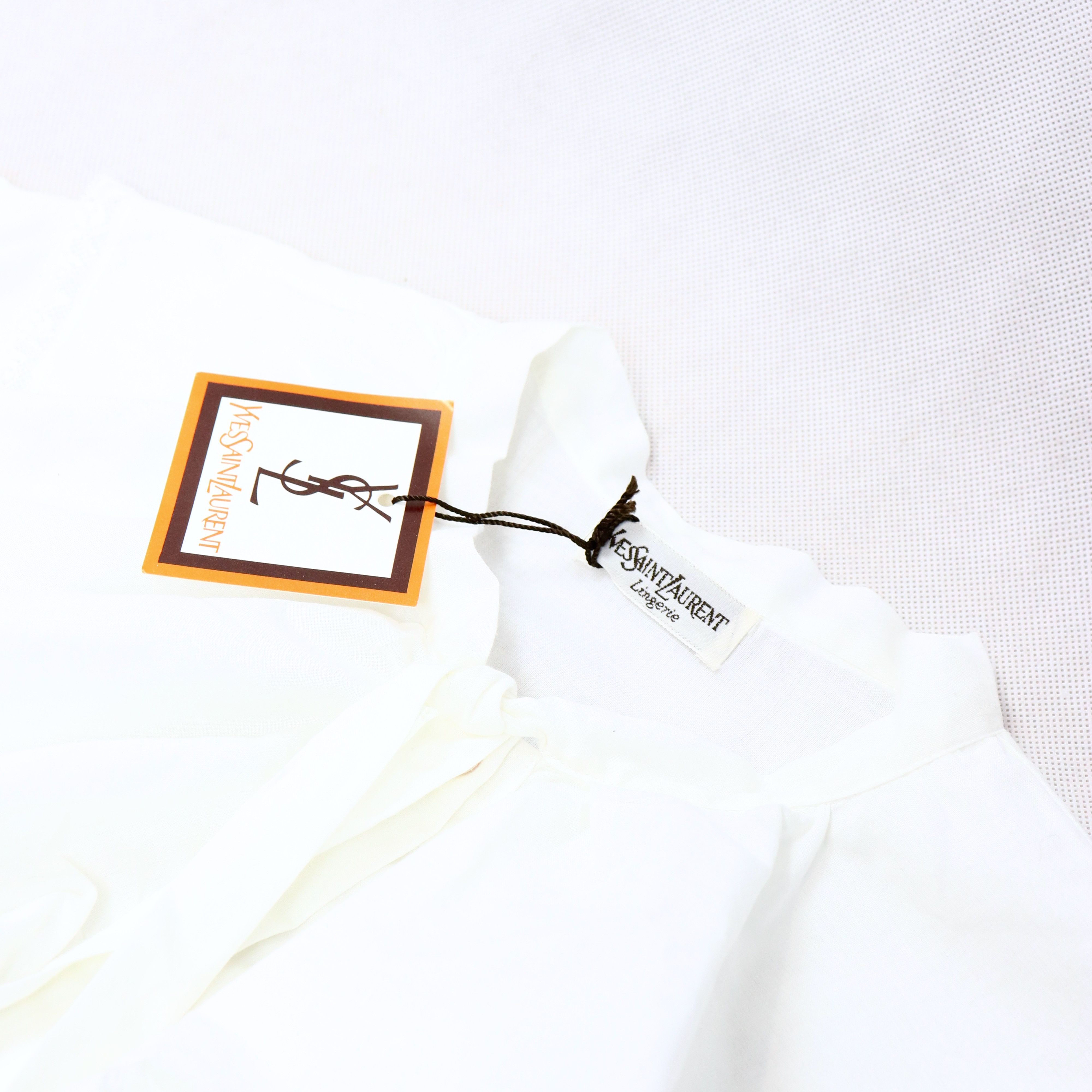 Yves Saint Laurent YSL 80s Sleeping Shirt Size M / US 6-8 / IT 42-44 - 3 Thumbnail