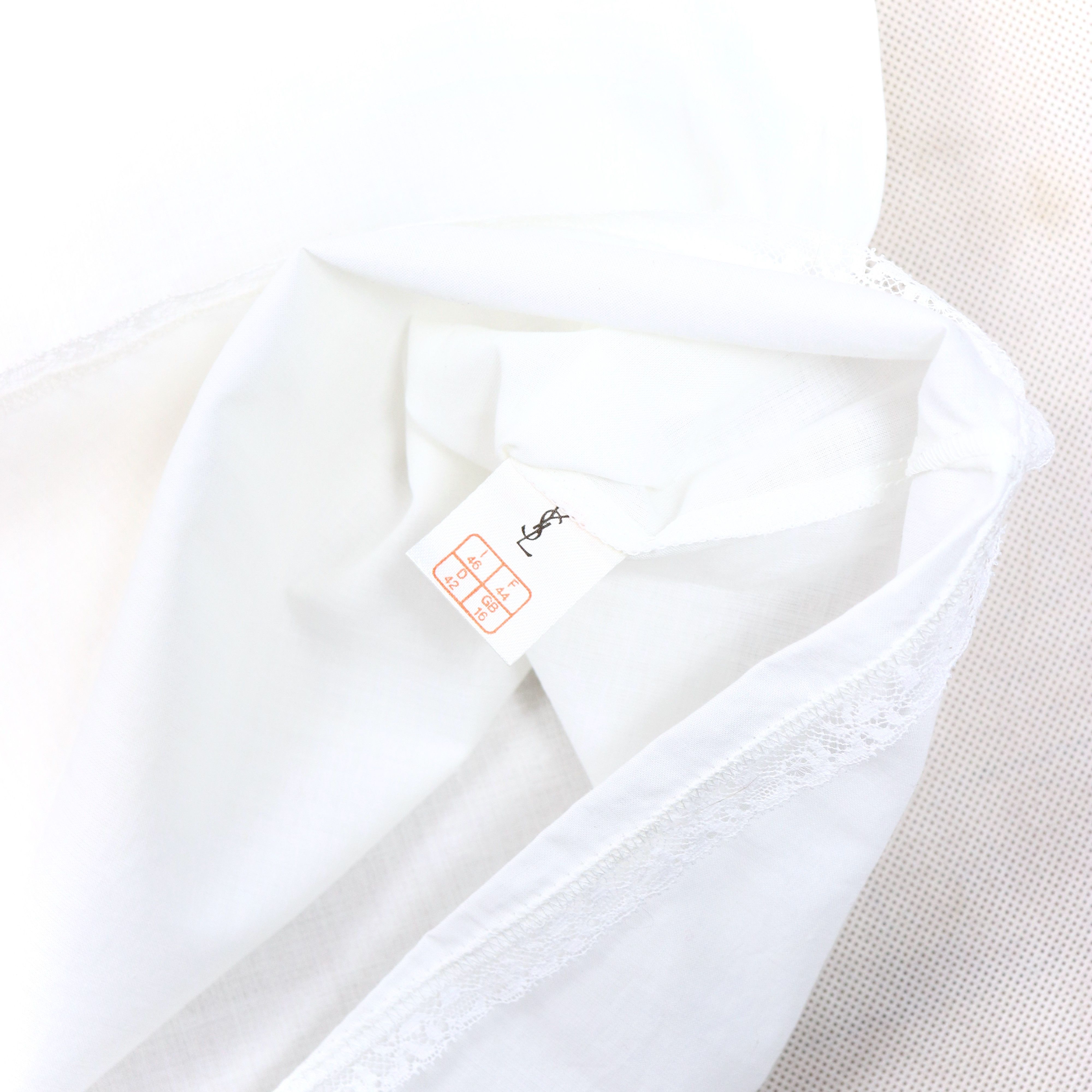 Yves Saint Laurent YSL 80s Sleeping Shirt Size M / US 6-8 / IT 42-44 - 7 Thumbnail