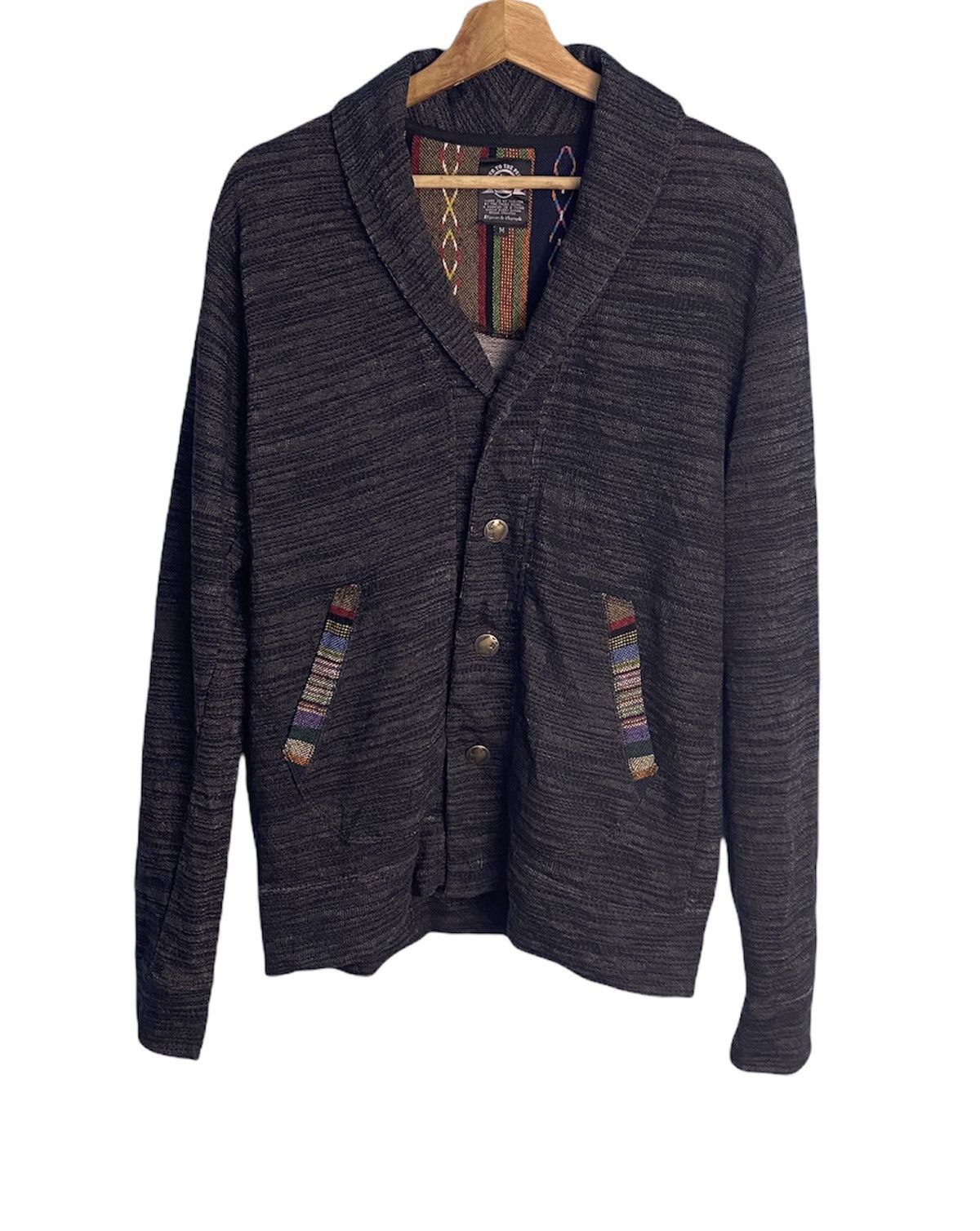 Japanese Brand POWER TO THE PEOPLE Native Motive Cardigan Size US M / EU 48-50 / 2 - 1 Thumbnail