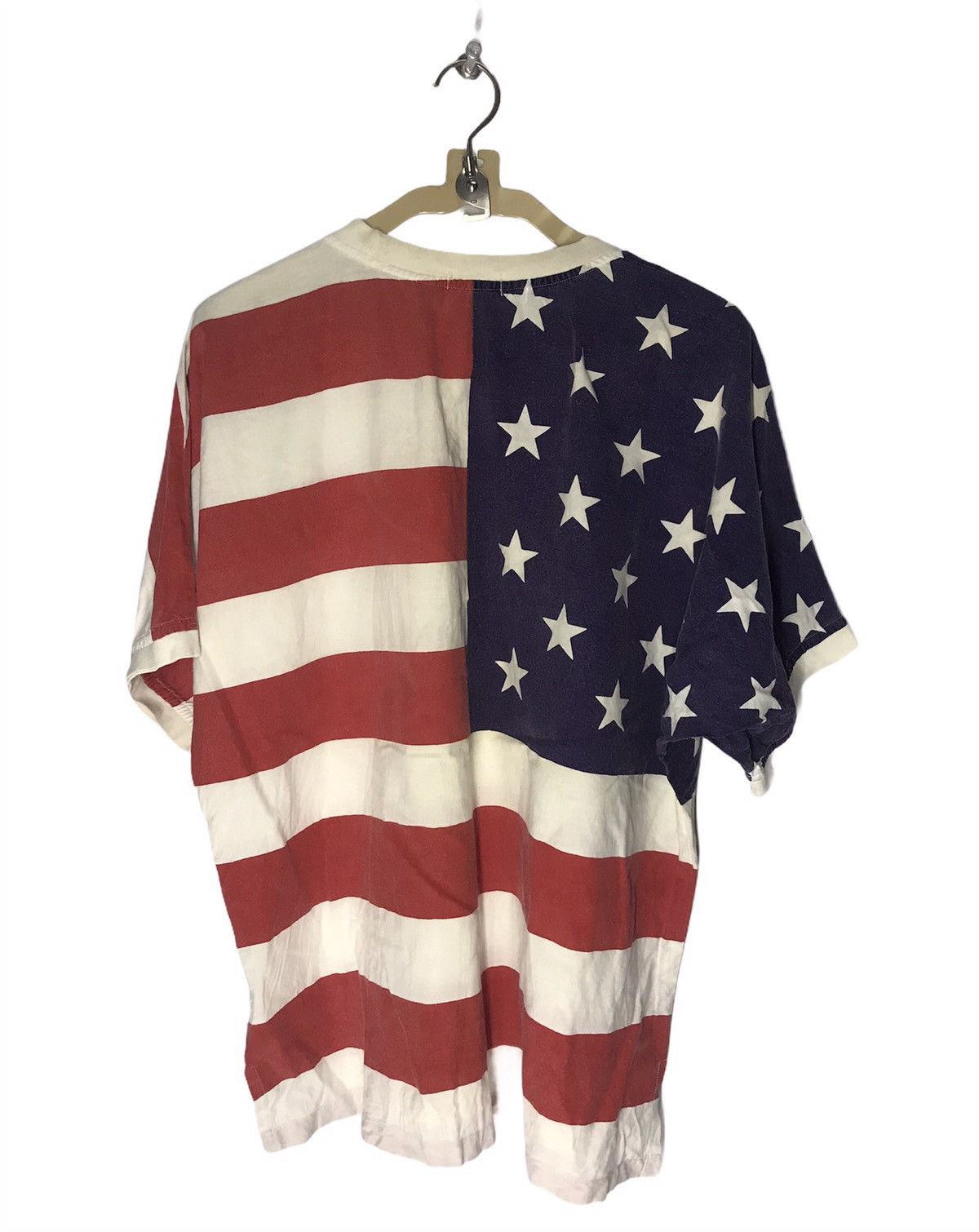 Japanese Brand × Vintage Fullprint American flag tee Size US L / EU 52-54 / 3 - 2 Thumbnail