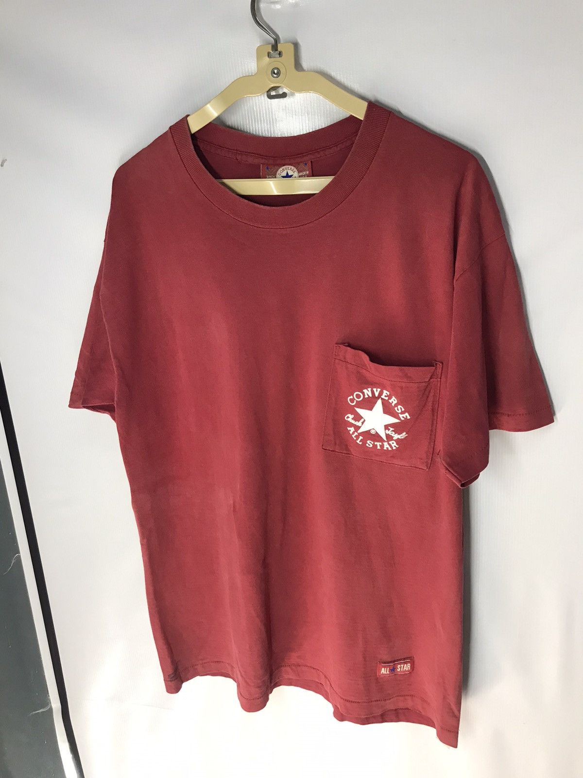 Converse × Vintage Vintage converse single poket tshirt made in usa Size US L / EU 52-54 / 3 - 8 Thumbnail