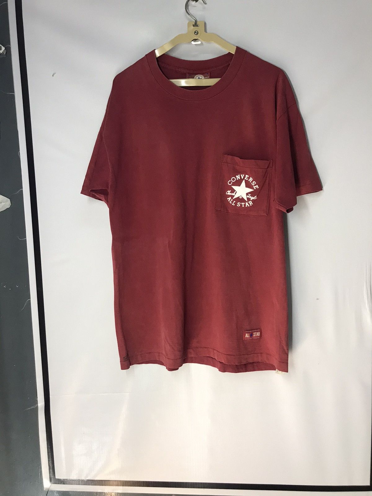 Converse × Vintage Vintage converse single poket tshirt made in usa Size US L / EU 52-54 / 3 - 9 Thumbnail