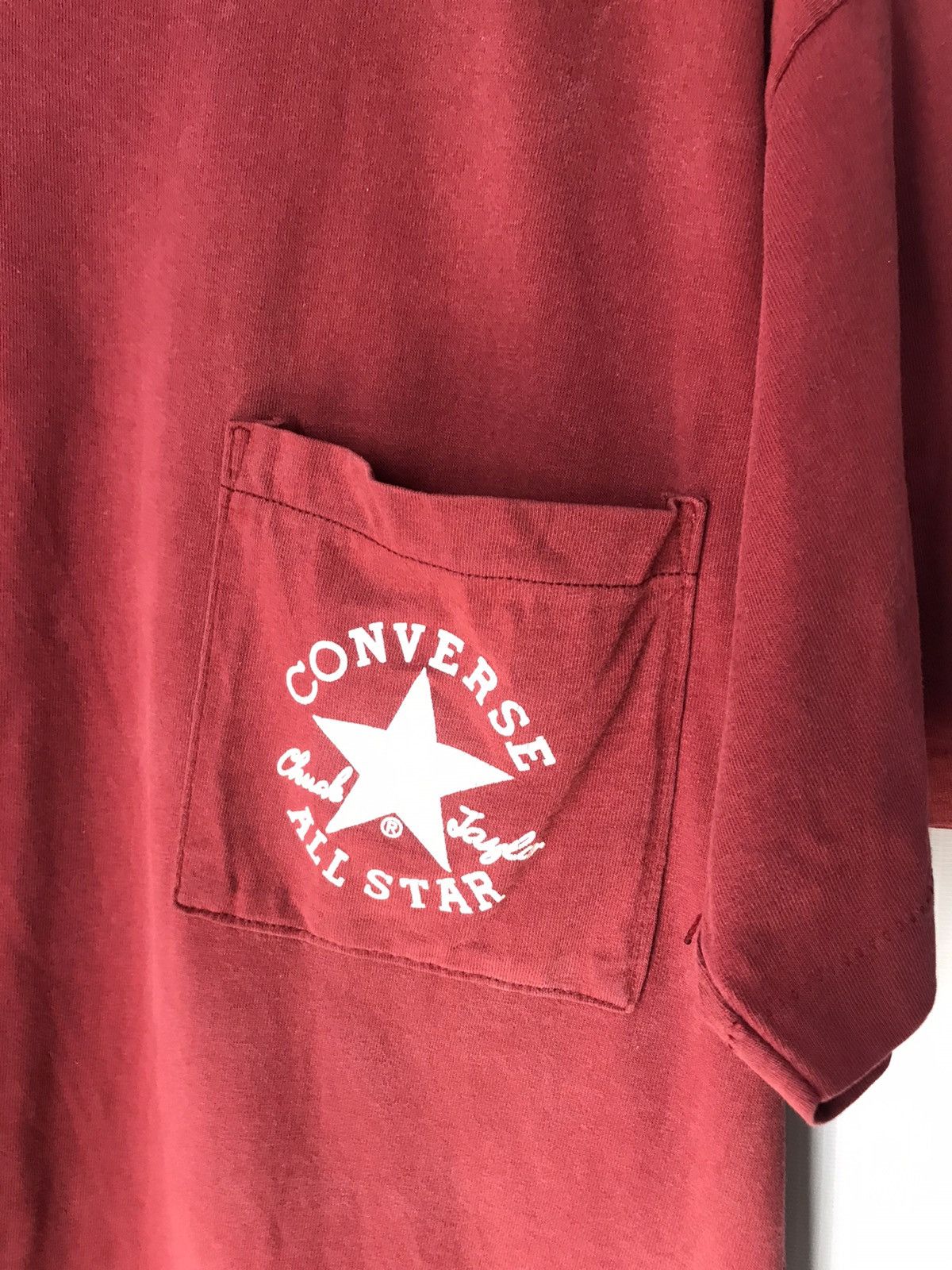 Converse × Vintage Vintage converse single poket tshirt made in usa Size US L / EU 52-54 / 3 - 6 Thumbnail
