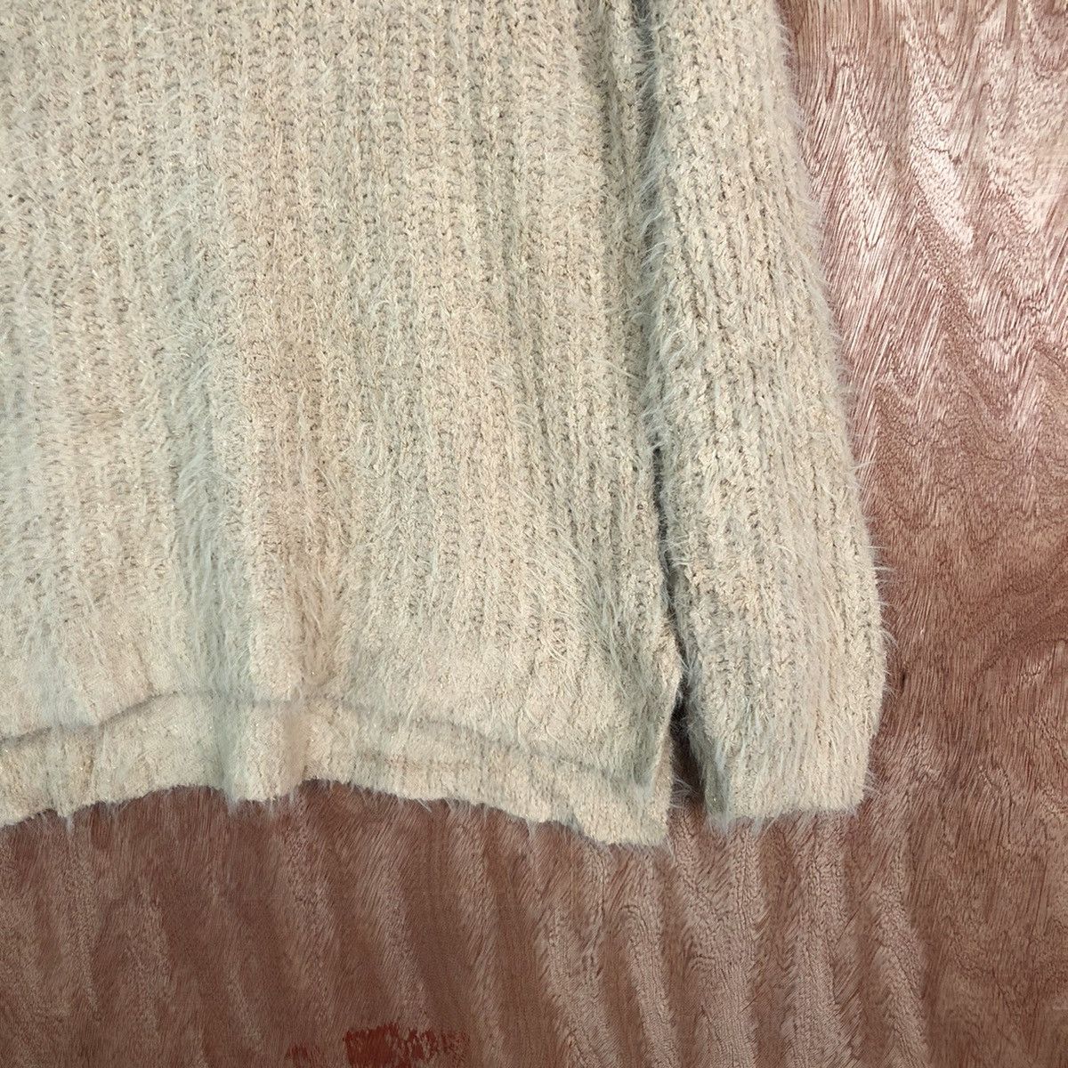 Homespun Knitwear Ozoc Brown Shag Shaggy Fur Mohair Knitwear #6627 Size US M / EU 48-50 / 2 - 5 Thumbnail