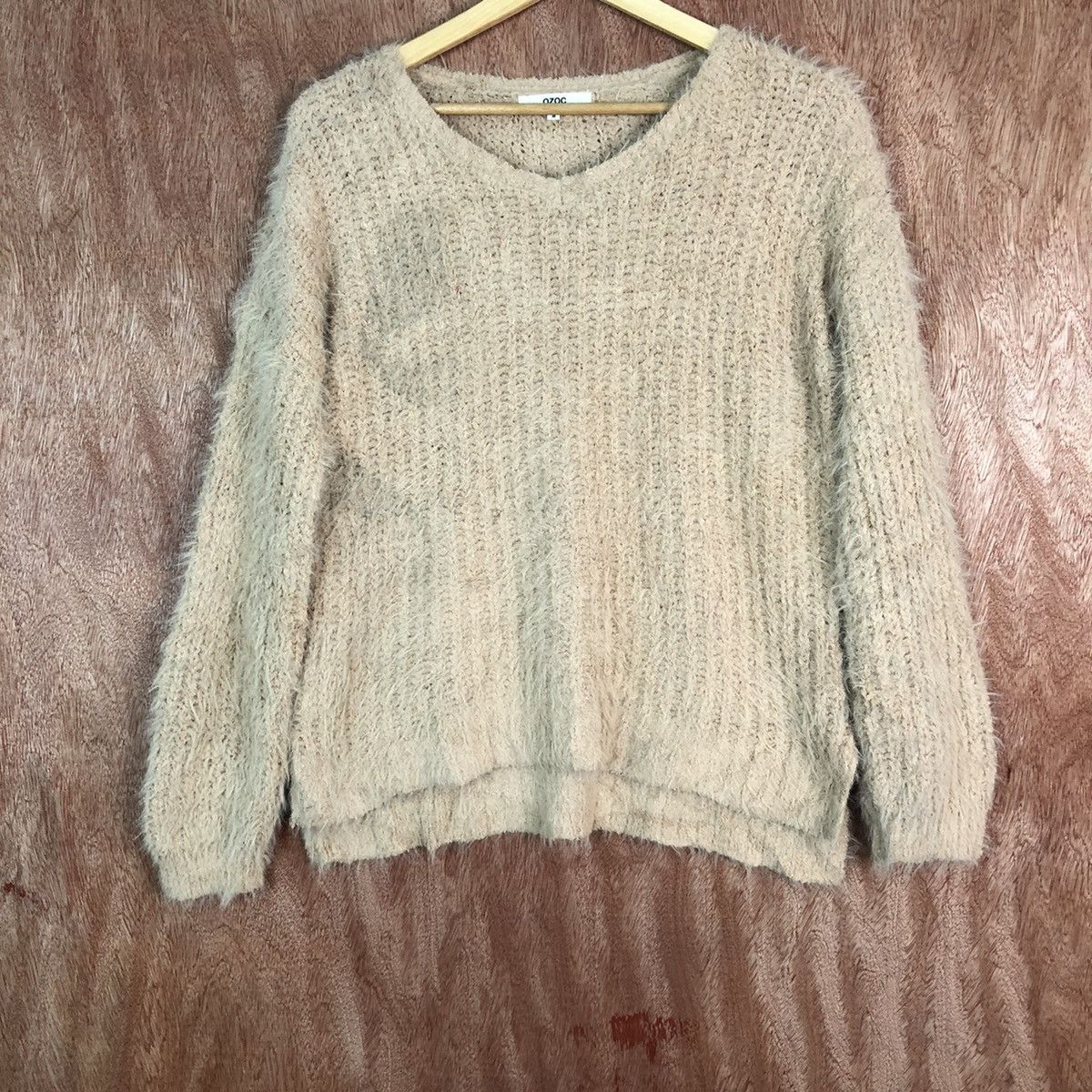 Homespun Knitwear Ozoc Brown Shag Shaggy Fur Mohair Knitwear #6627 Size US M / EU 48-50 / 2 - 3 Thumbnail