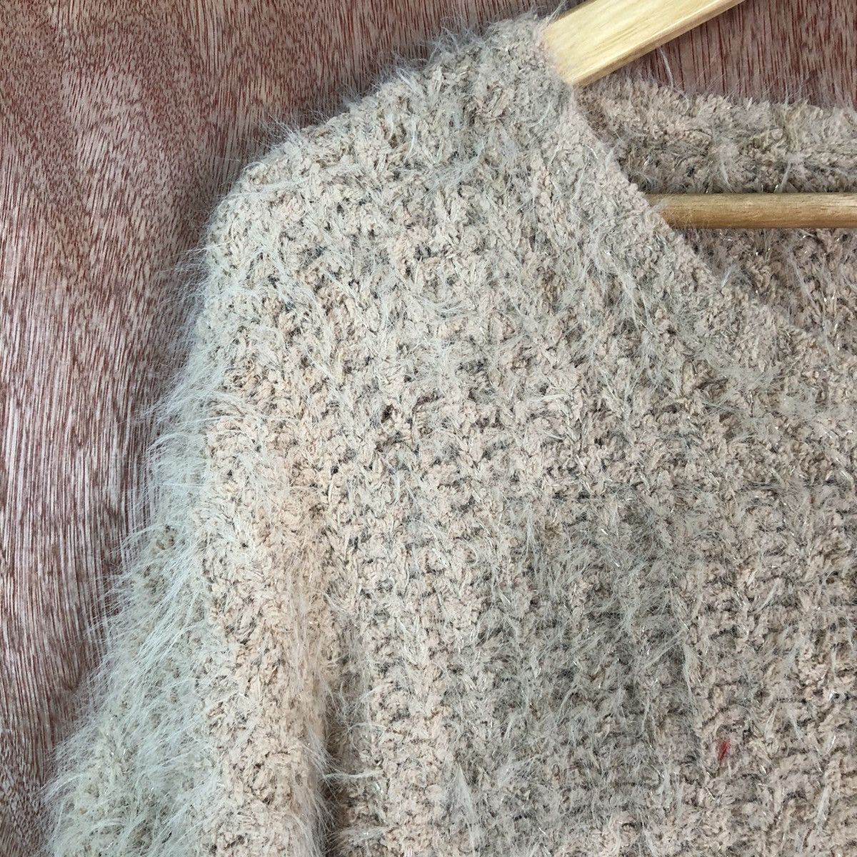 Homespun Knitwear Ozoc Brown Shag Shaggy Fur Mohair Knitwear #6627 Size US M / EU 48-50 / 2 - 6 Thumbnail