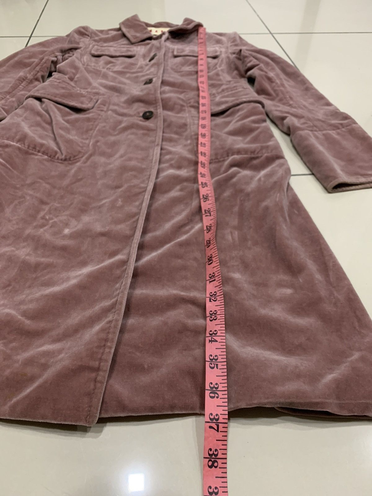 Marni MARNI VELVET LONG COAT MADE IN ITALY Size XS / US 0-2 / IT 36-38 - 3 Thumbnail