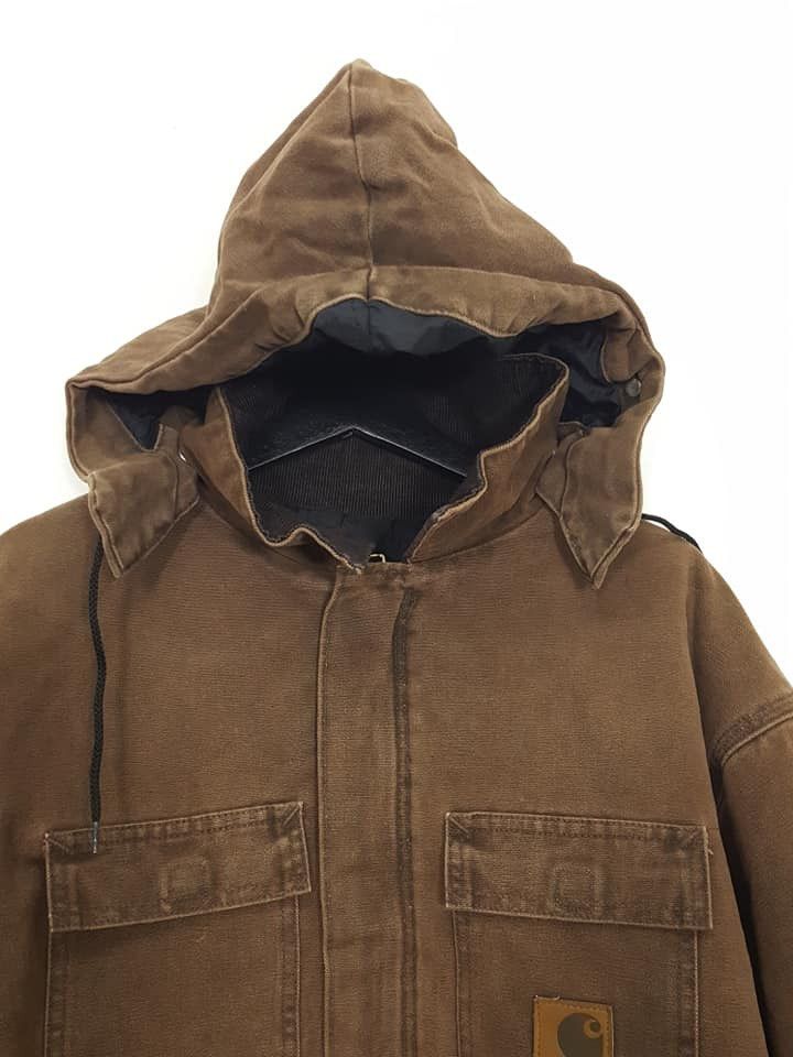 Carhartt CARHATT Winter/ Workwear Corduroy Collar Quilted Jacket Size US XXL / EU 58 / 5 - 6 Thumbnail