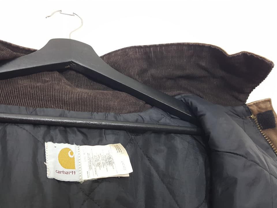 Carhartt CARHATT Winter/ Workwear Corduroy Collar Quilted Jacket Size US XXL / EU 58 / 5 - 14 Thumbnail