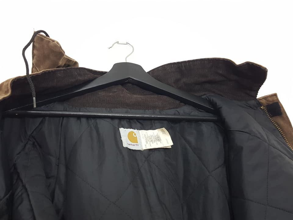 Carhartt CARHATT Winter/ Workwear Corduroy Collar Quilted Jacket Size US XXL / EU 58 / 5 - 13 Thumbnail