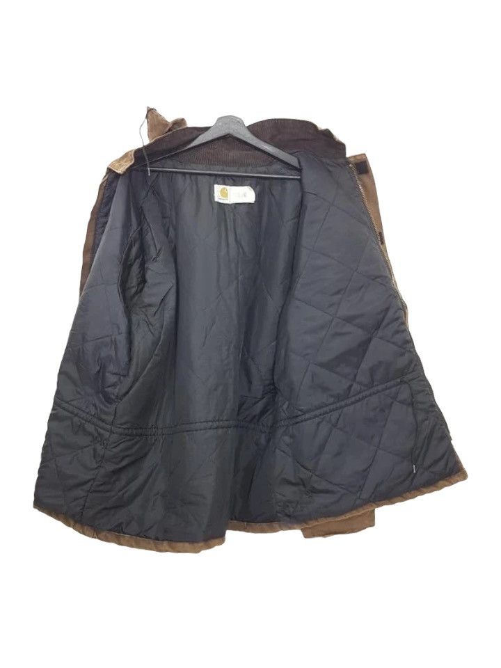Carhartt CARHATT Winter/ Workwear Corduroy Collar Quilted Jacket Size US XXL / EU 58 / 5 - 4 Thumbnail