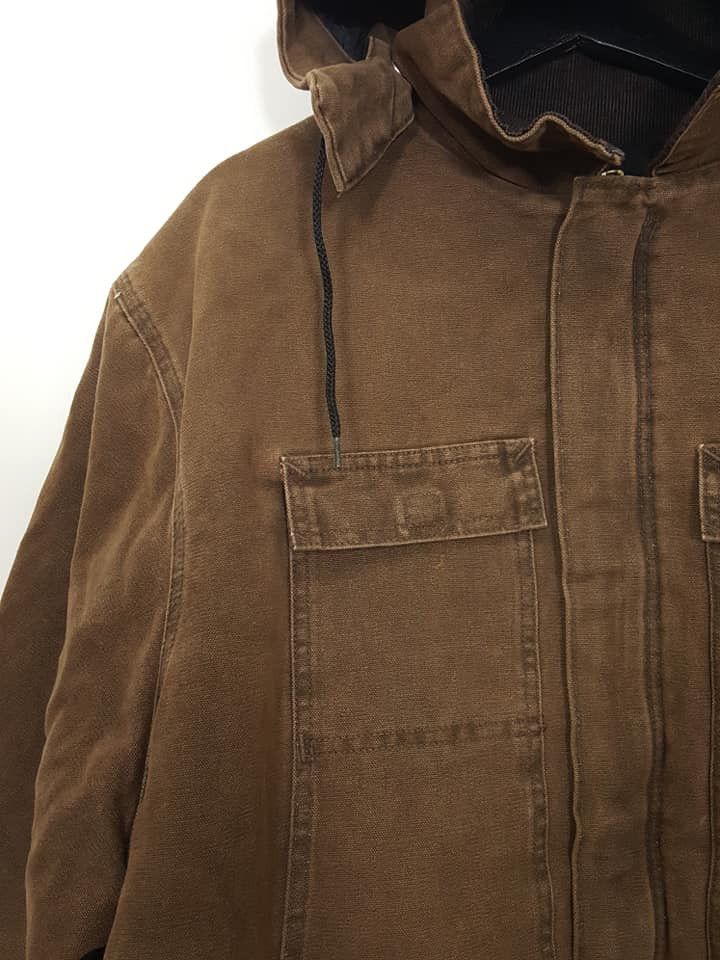 Carhartt CARHATT Winter/ Workwear Corduroy Collar Quilted Jacket Size US XXL / EU 58 / 5 - 9 Thumbnail