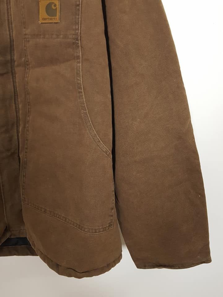 Carhartt CARHATT Winter/ Workwear Corduroy Collar Quilted Jacket Size US XXL / EU 58 / 5 - 12 Thumbnail