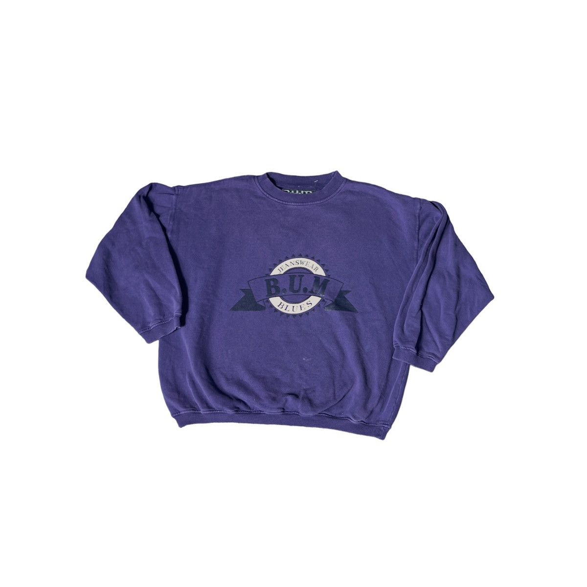 B.U.M Equipment × Vintage Vintage 90s B.U.M Equipment Dark Purple Sweatshirt Size US M / EU 48-50 / 2 - 1 Thumbnail