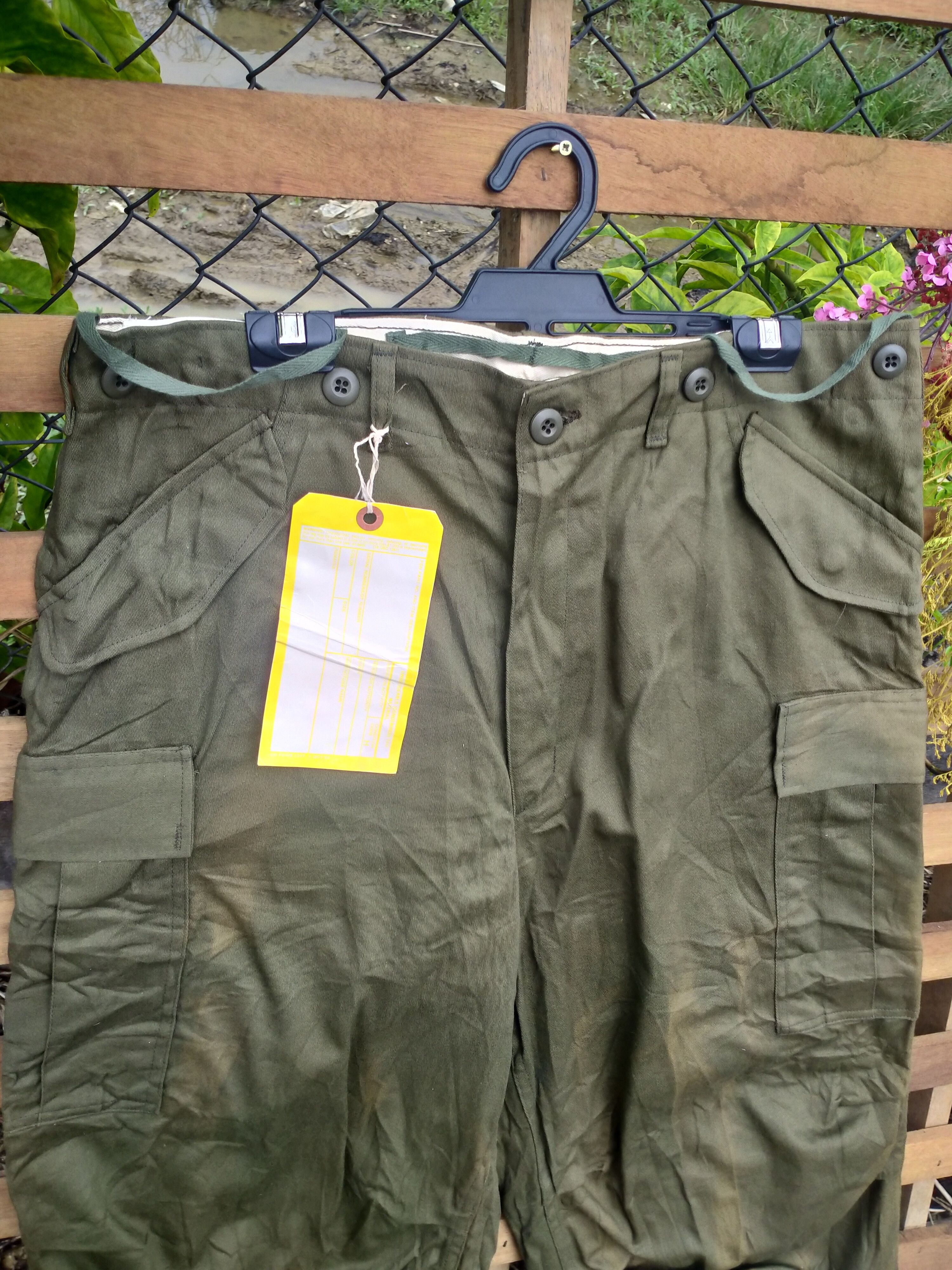 Vintage VINTAGE 1950’s US ARMY MILITARY CARGO M-19 PANTS Size US 36 / EU 52 - 3 Thumbnail
