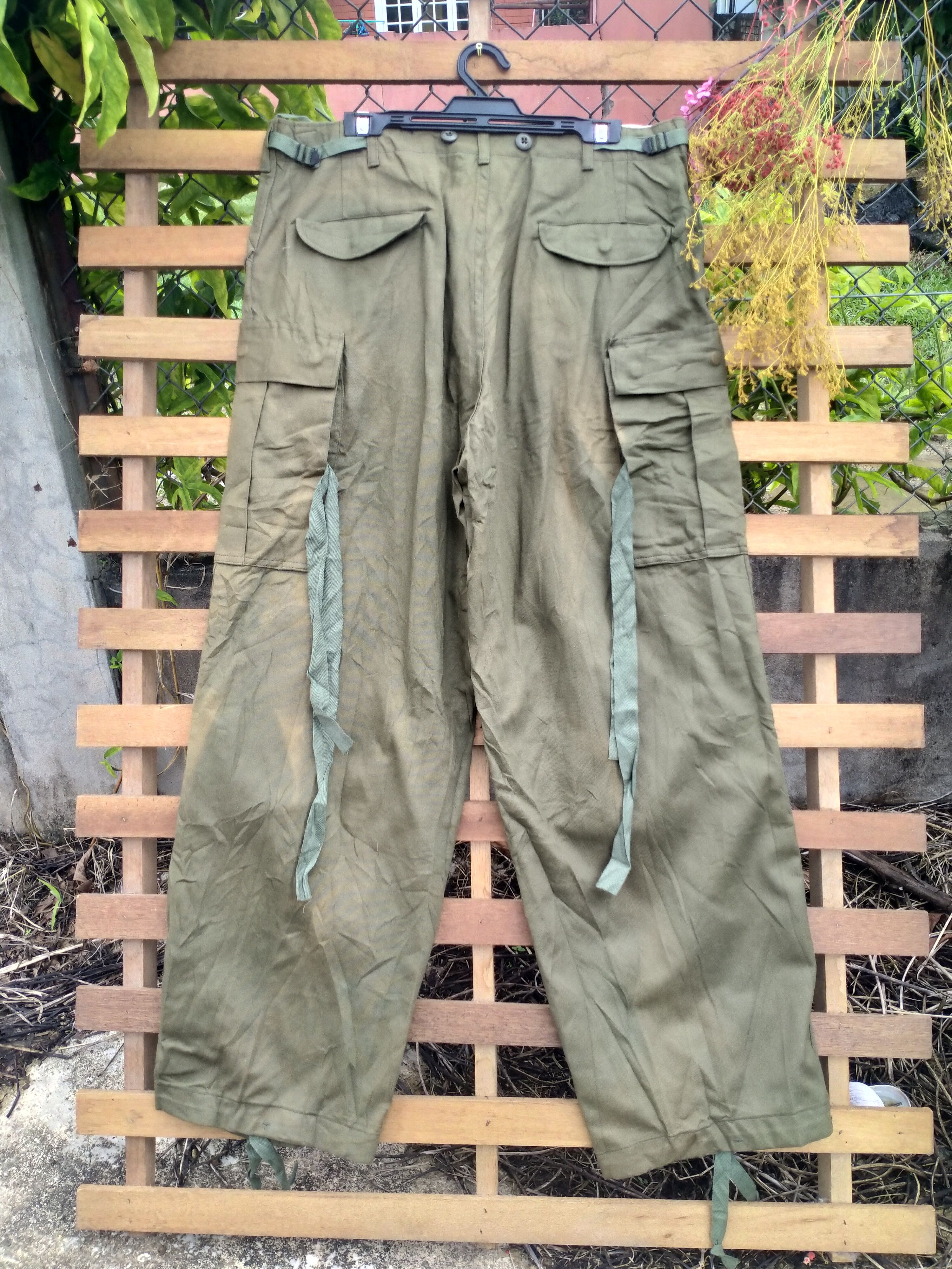 Vintage VINTAGE 1950’s US ARMY MILITARY CARGO M-19 PANTS Size US 36 / EU 52 - 11 Thumbnail