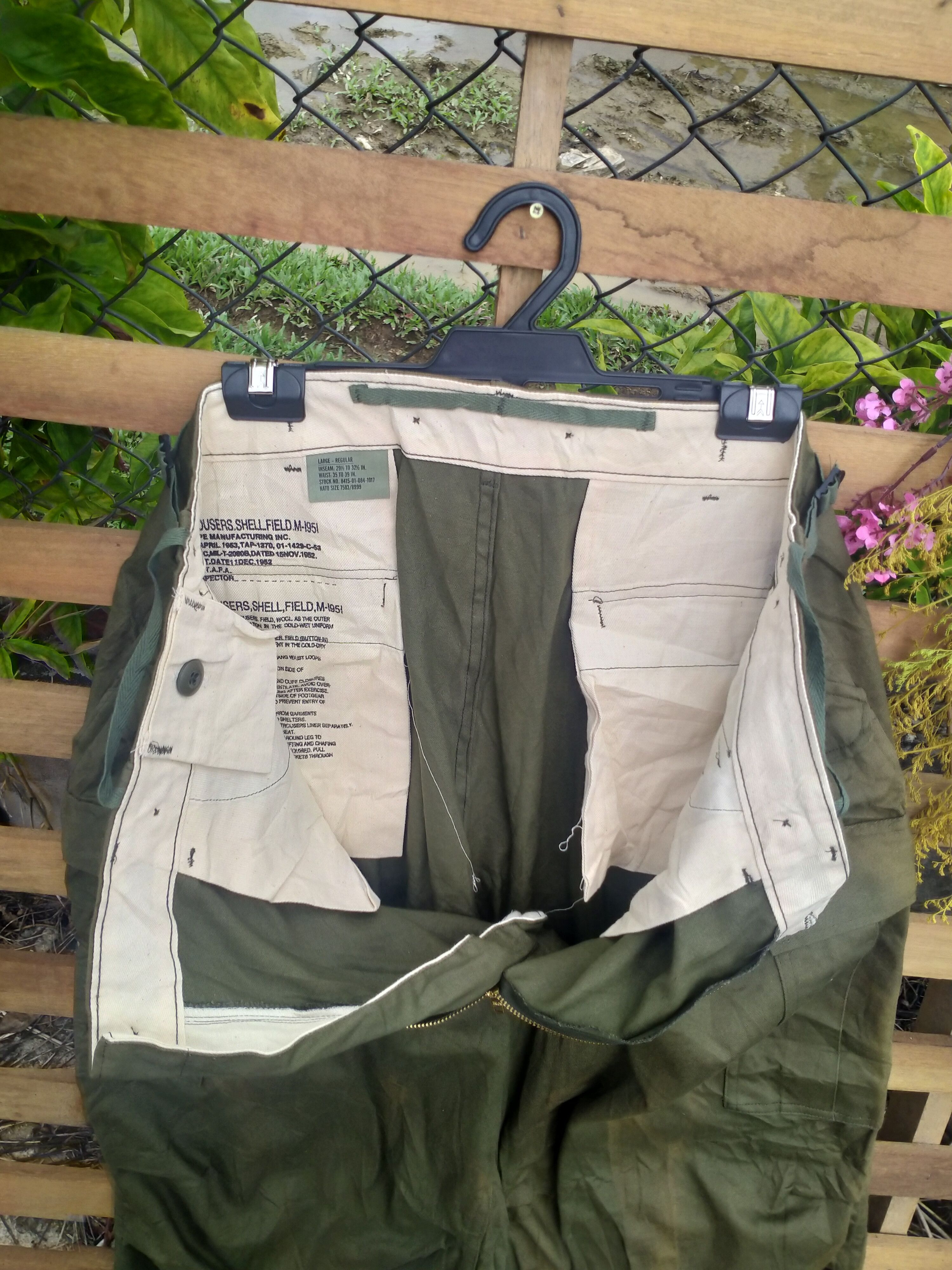 Vintage VINTAGE 1950’s US ARMY MILITARY CARGO M-19 PANTS Size US 36 / EU 52 - 5 Thumbnail