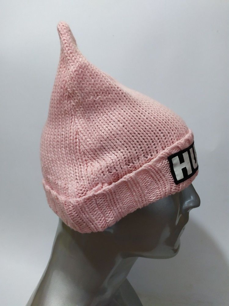 Japanese Brand 🔥Hush Bunny Horn Devil Beanie pink Hats Size ONE SIZE - 5 Thumbnail