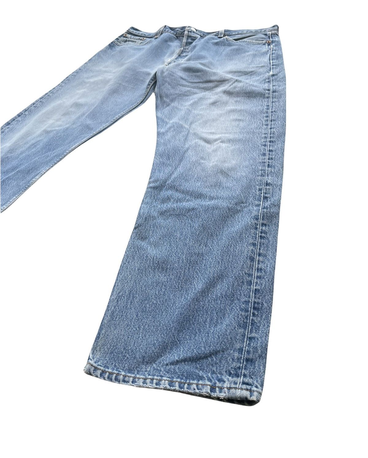 Le Grande Bleu (L.G.B.) Vintage Levi’s 501 1999 Usa Aging Faded Wash Size US 39 - 2 Thumbnail