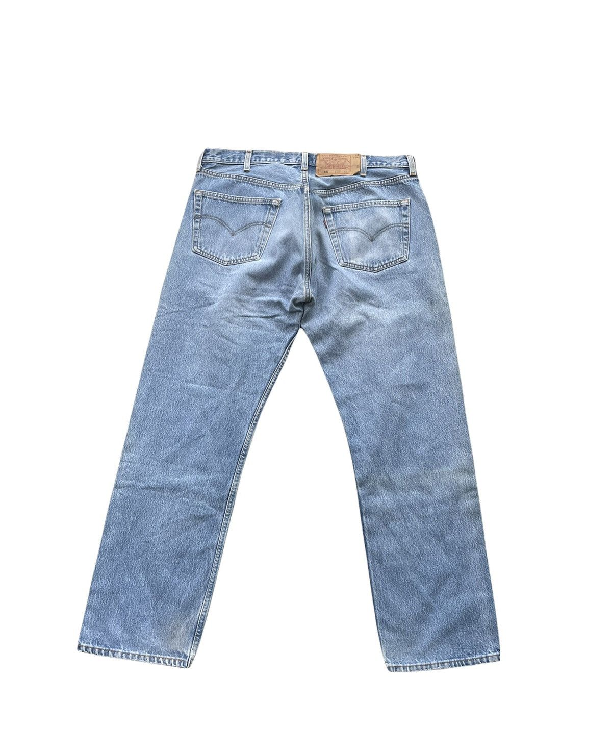 Le Grande Bleu (L.G.B.) Vintage Levi’s 501 1999 Usa Aging Faded Wash Size US 39 - 5 Thumbnail